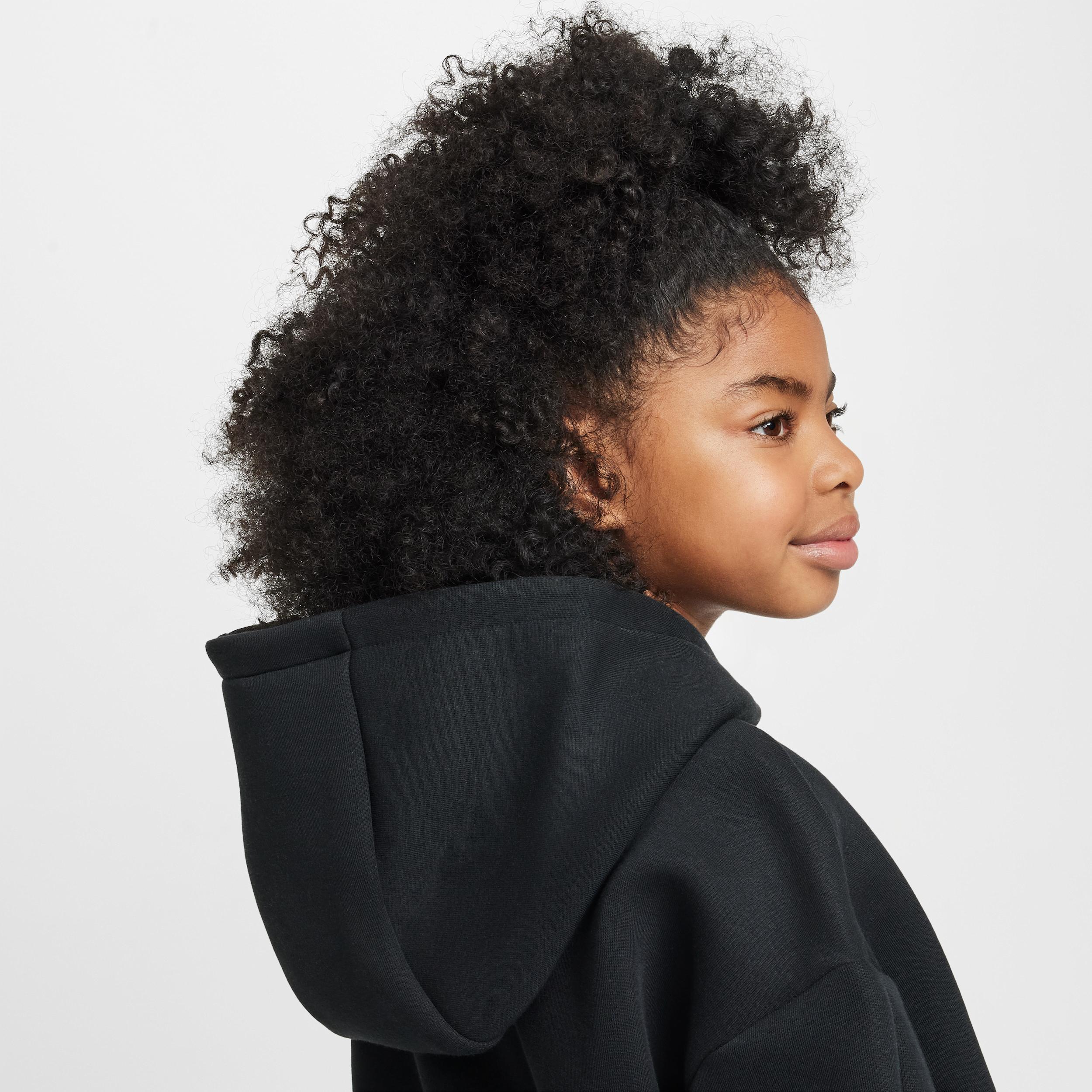 Nike Kids' Sportswear Tech Fleece Oversize Hoodie in Black/Black at Nordstrom, Size Xl Product Image