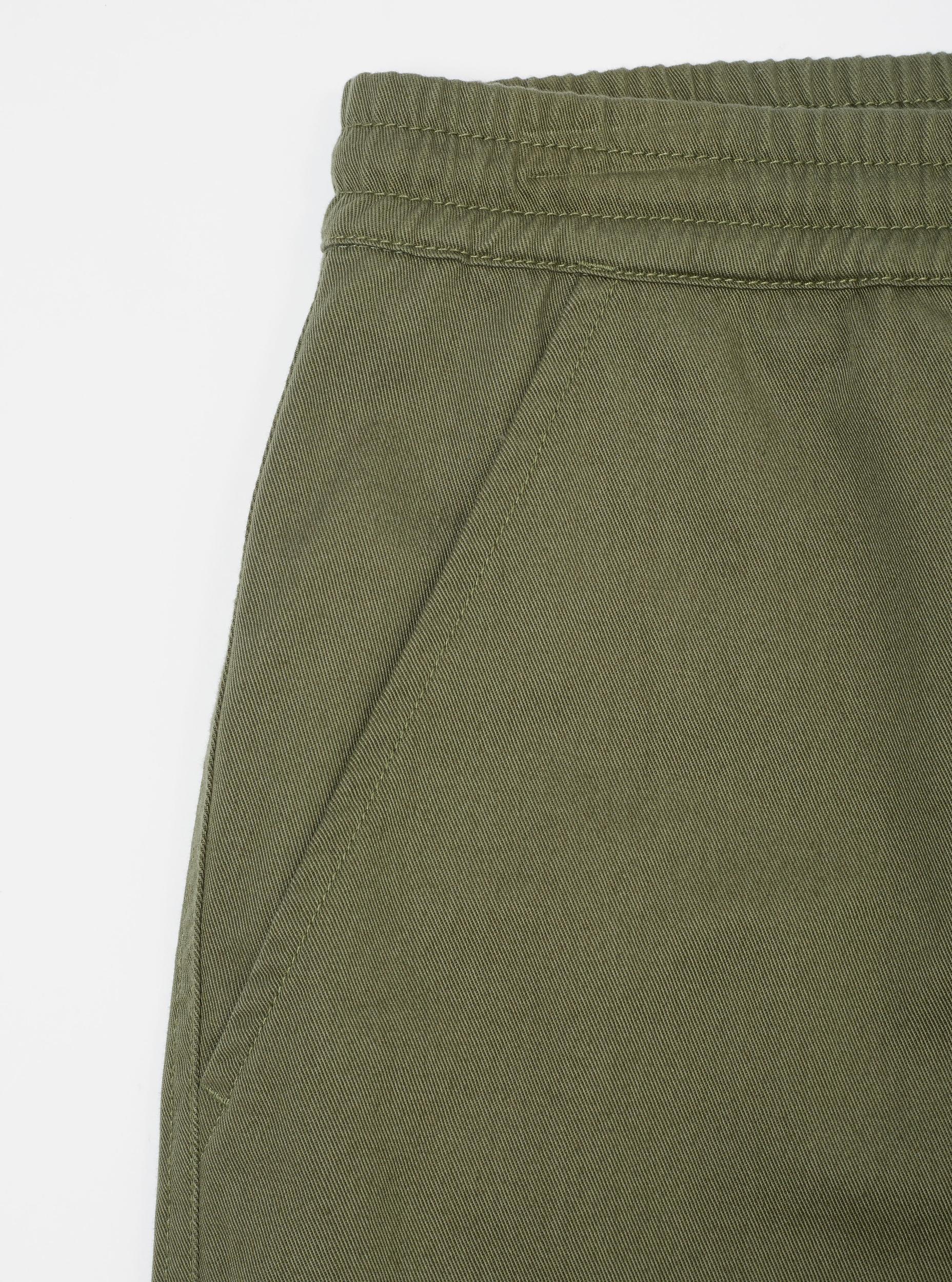 Universal Works Hi Water Trouser in Light Olive Twill Product Image