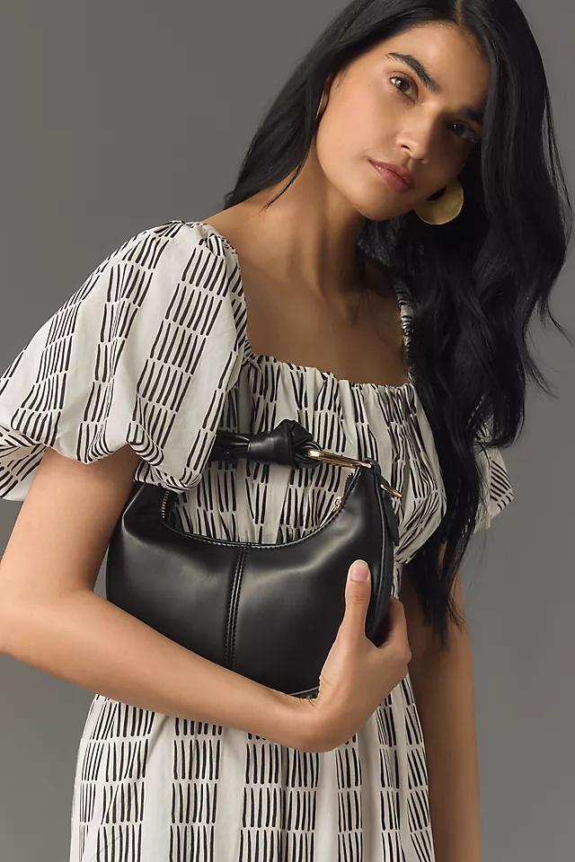 Maeve Puff-Sleeve Square-Neck Smocked Midi Dress Product Image
