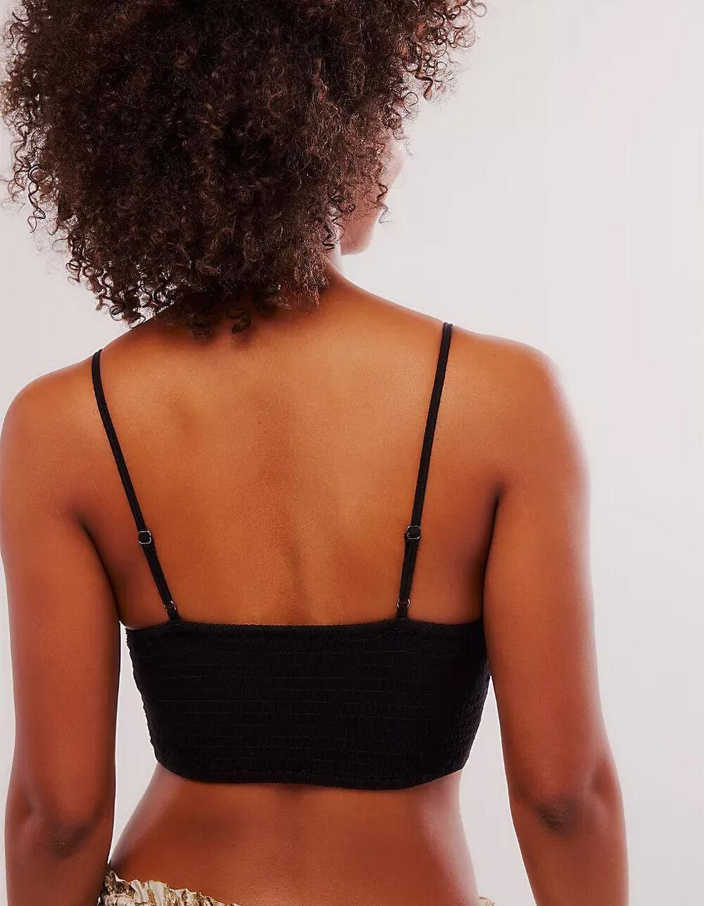FREE PEOPLE Amina Womens Bralette Tank Top - BLACK Product Image
