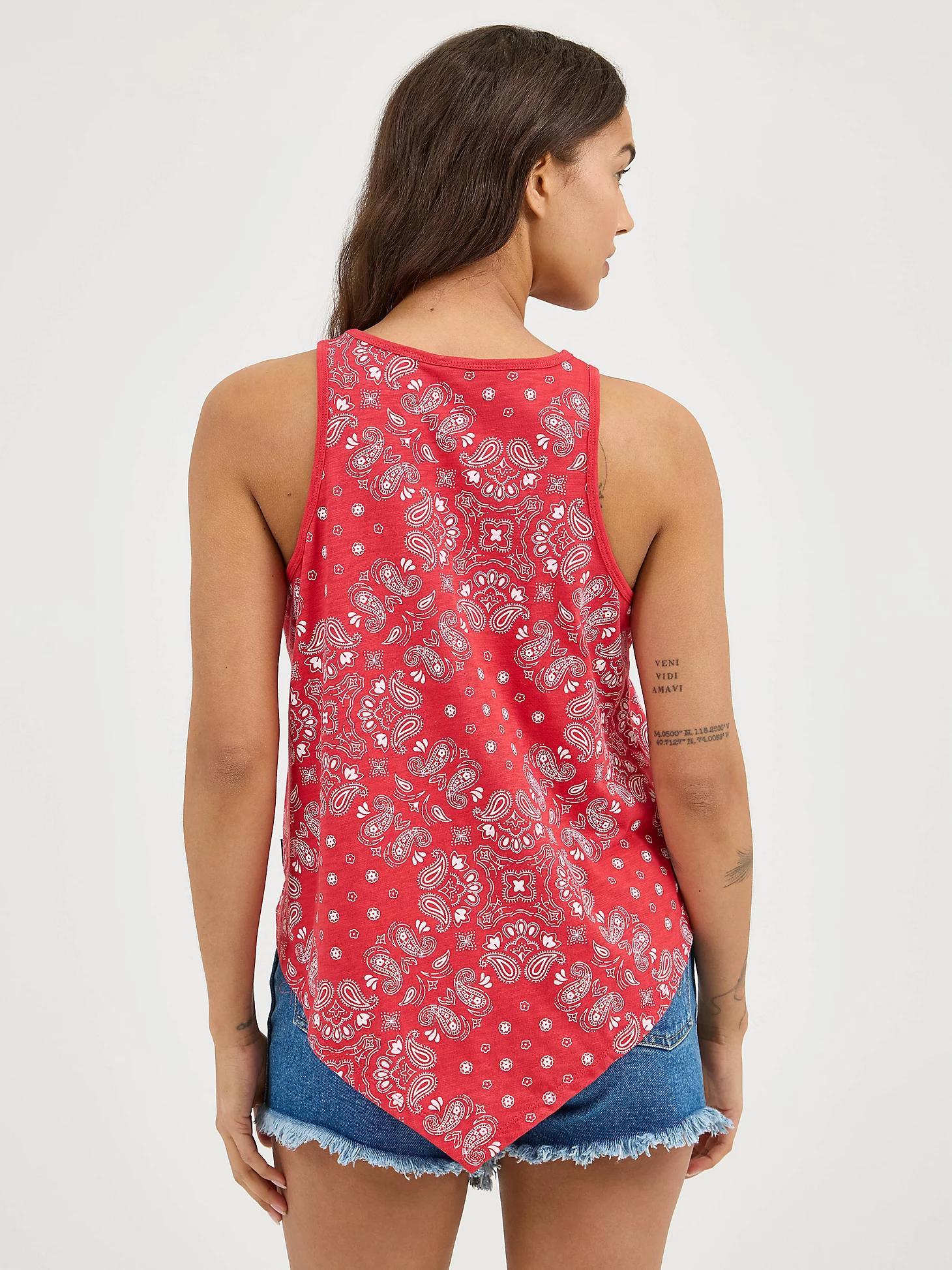 Women's Wrangler Allover Bandana Print Tank | Women's TOPS | Wrangler® Product Image