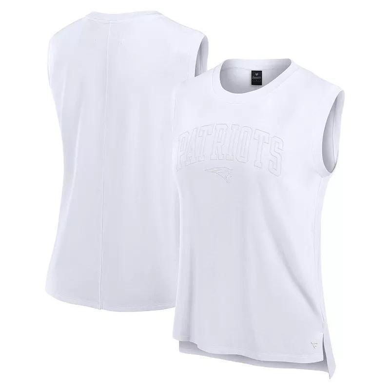 Women's Fanatics White Denver Broncos Studio Gym Tank Top, Size: XS Product Image