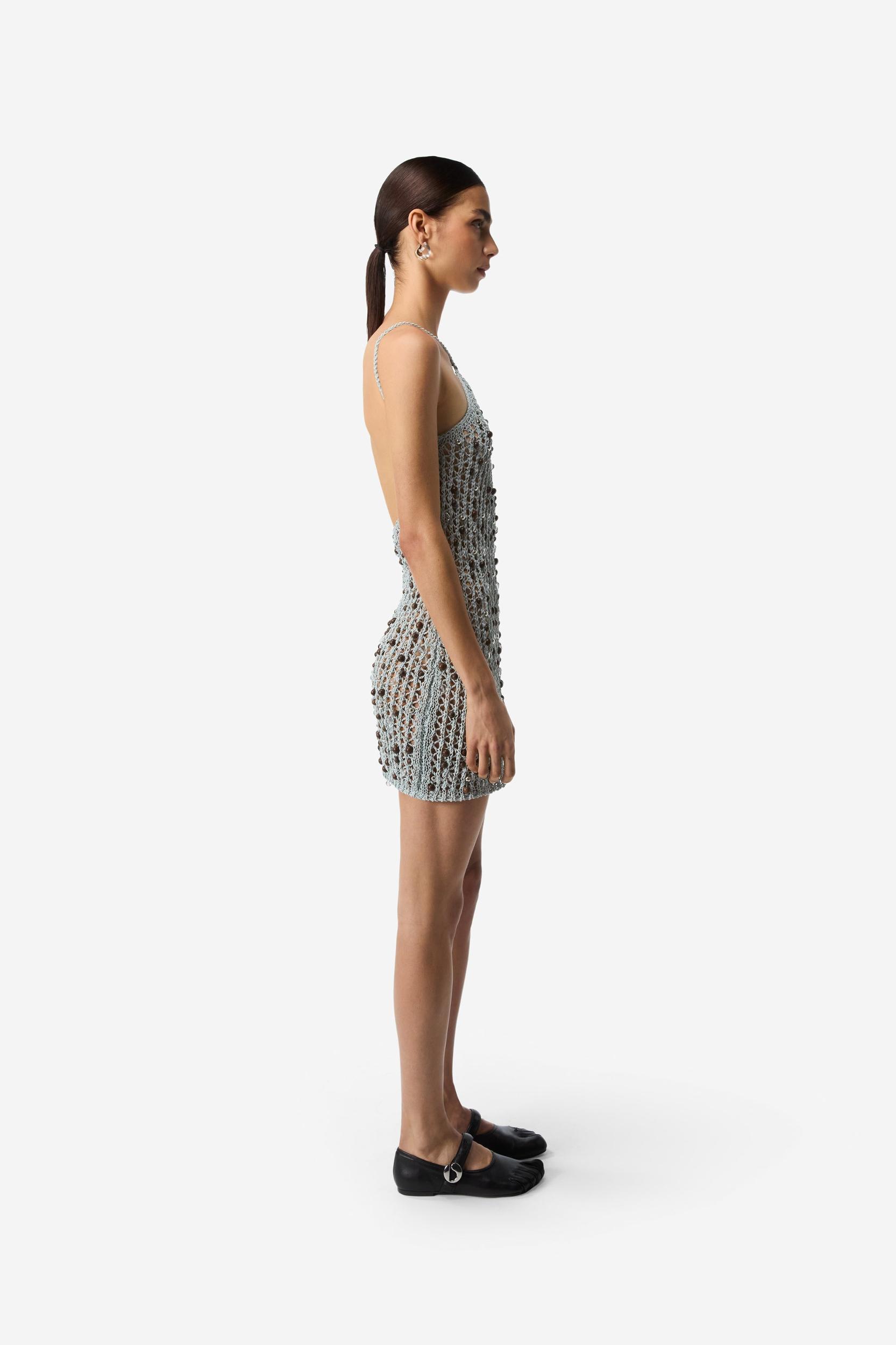 Beaded Knitted Dress Product Image