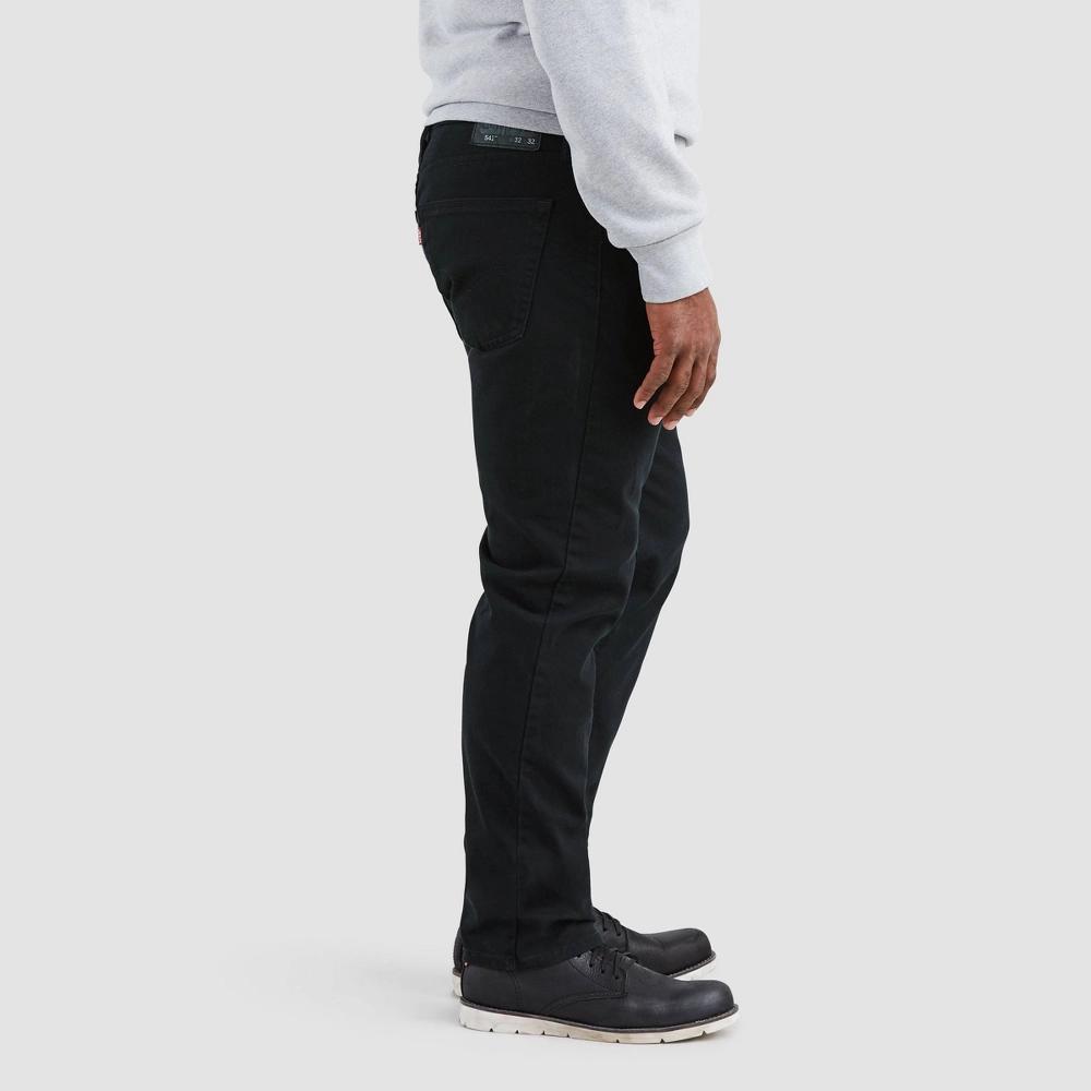 Levi's® Men's 541™ Fit Taper Jeans - Black Denim 42x32: Heavyweight, Mid Rise, Stretch Denim Product Image