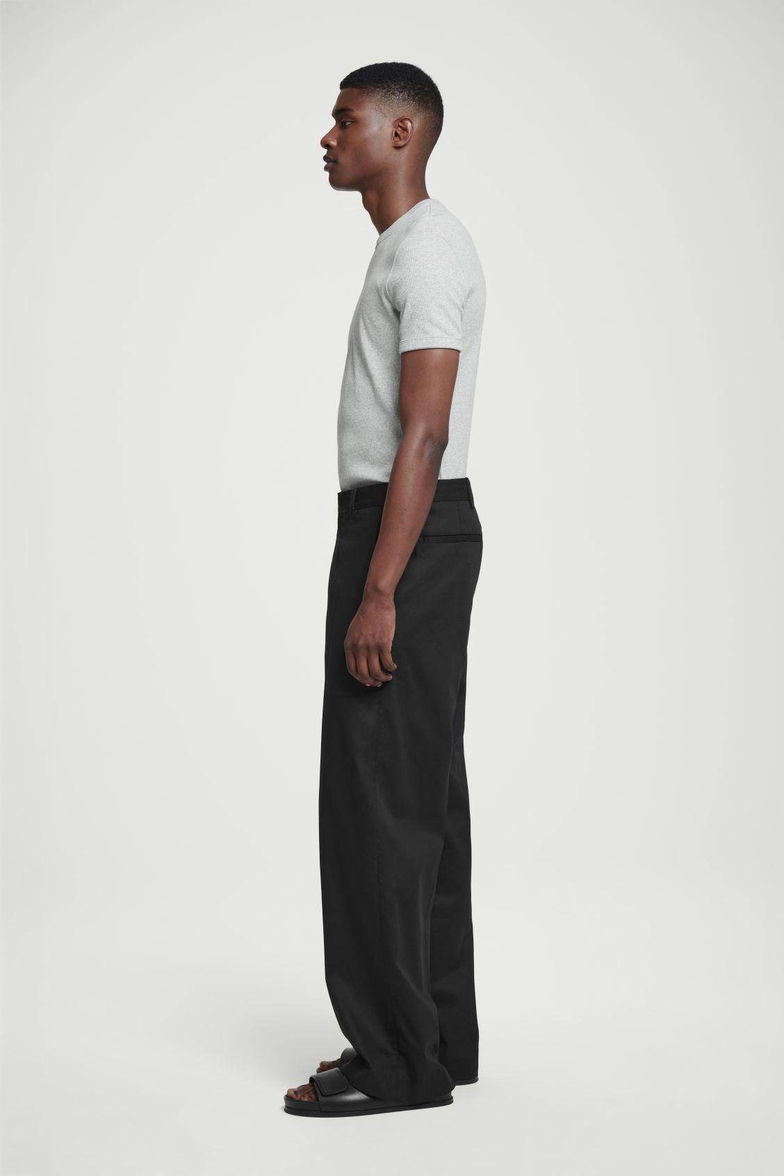 SLIM RIBBED COTTON T-SHIRT Product Image