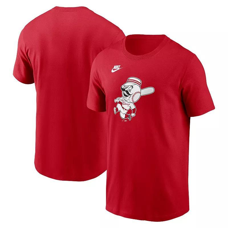 Men's Nike Red Cincinnati Reds Cooperstown Collection Team Logo T-Shirt, Size: Medium, Red Red Product Image