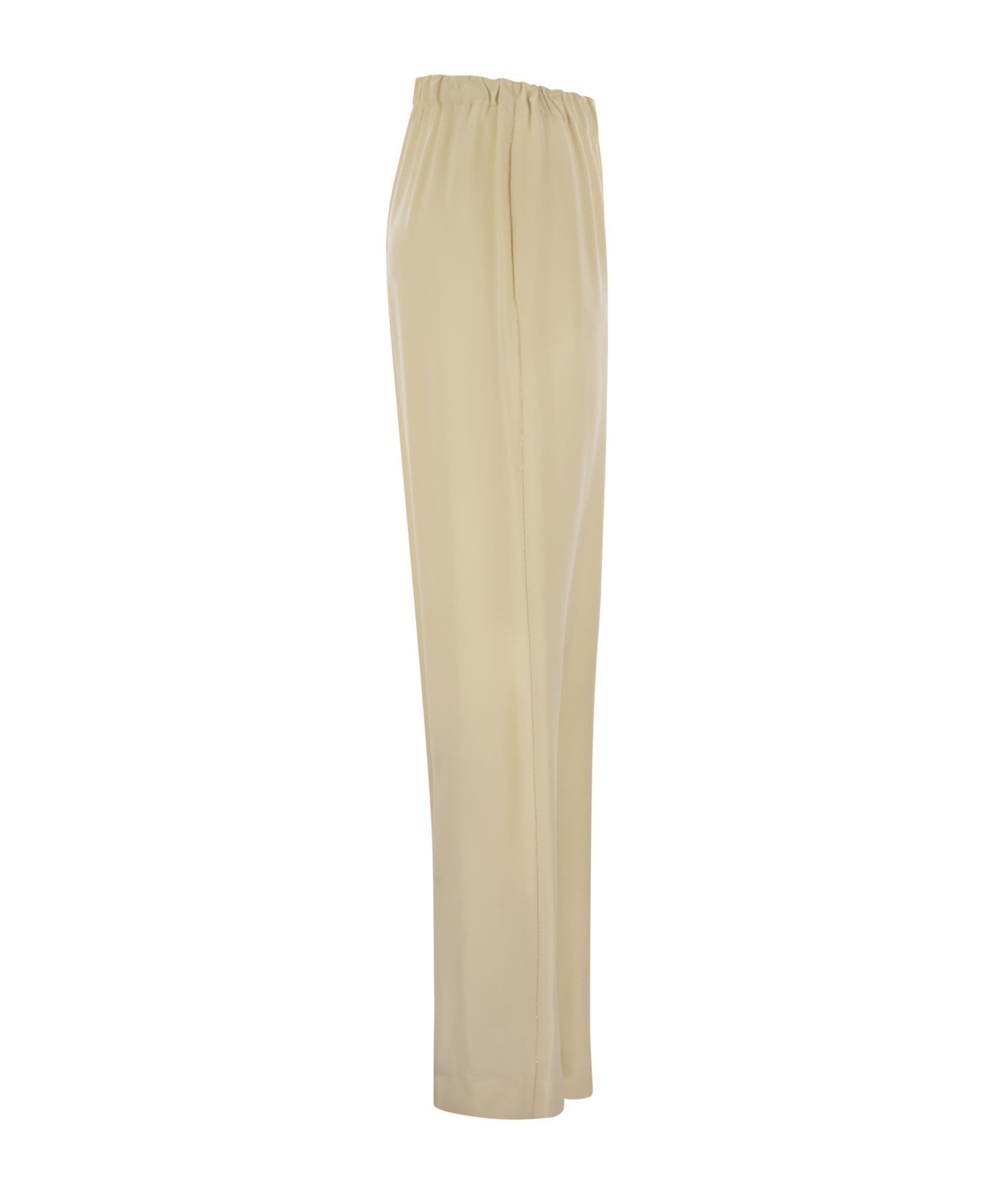 FABIANA FILIPPI Elastic Waistband Casual Pants In Nude Product Image