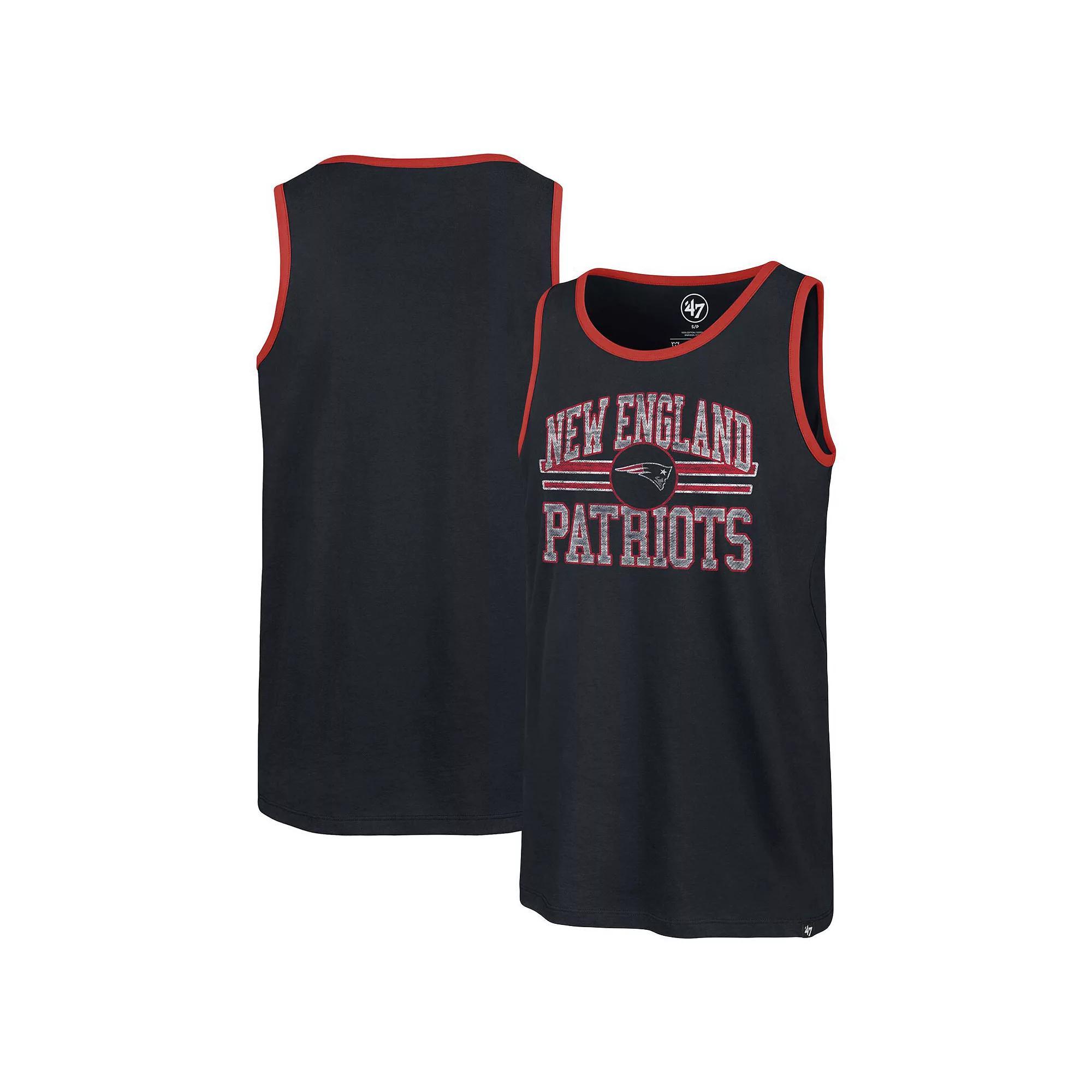 Men's '47 Navy New England Patriots Winger Franklin Tank Top, Size: XL, Blue Product Image