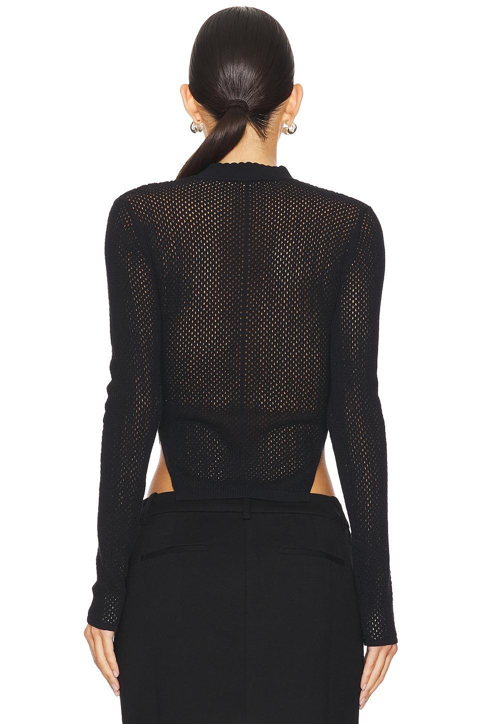 Knit Mesh Long Sleeve Top fleur du mal Product Image