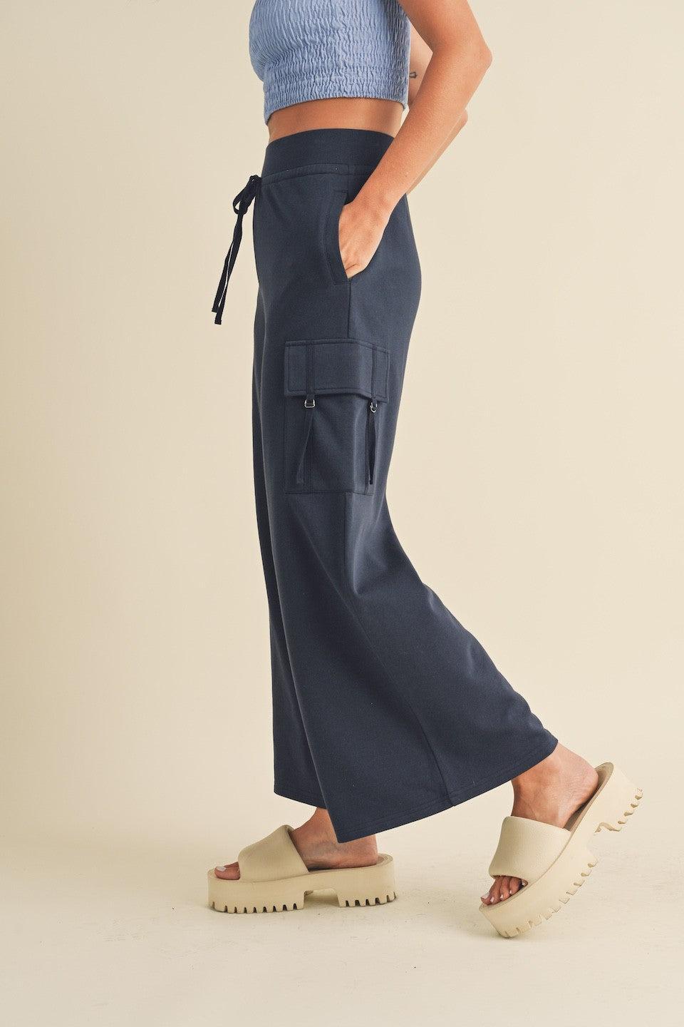 Wide Leg Cargo Pants Product Image