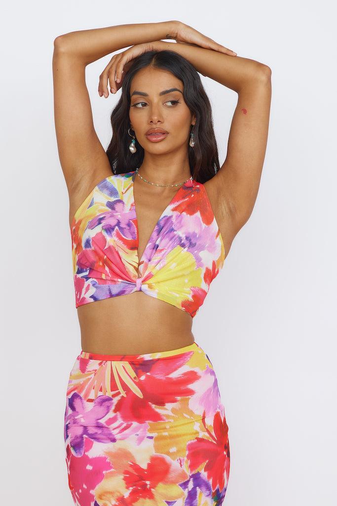 RUNAWAY THE LABEL Romance Top Pink Product Image