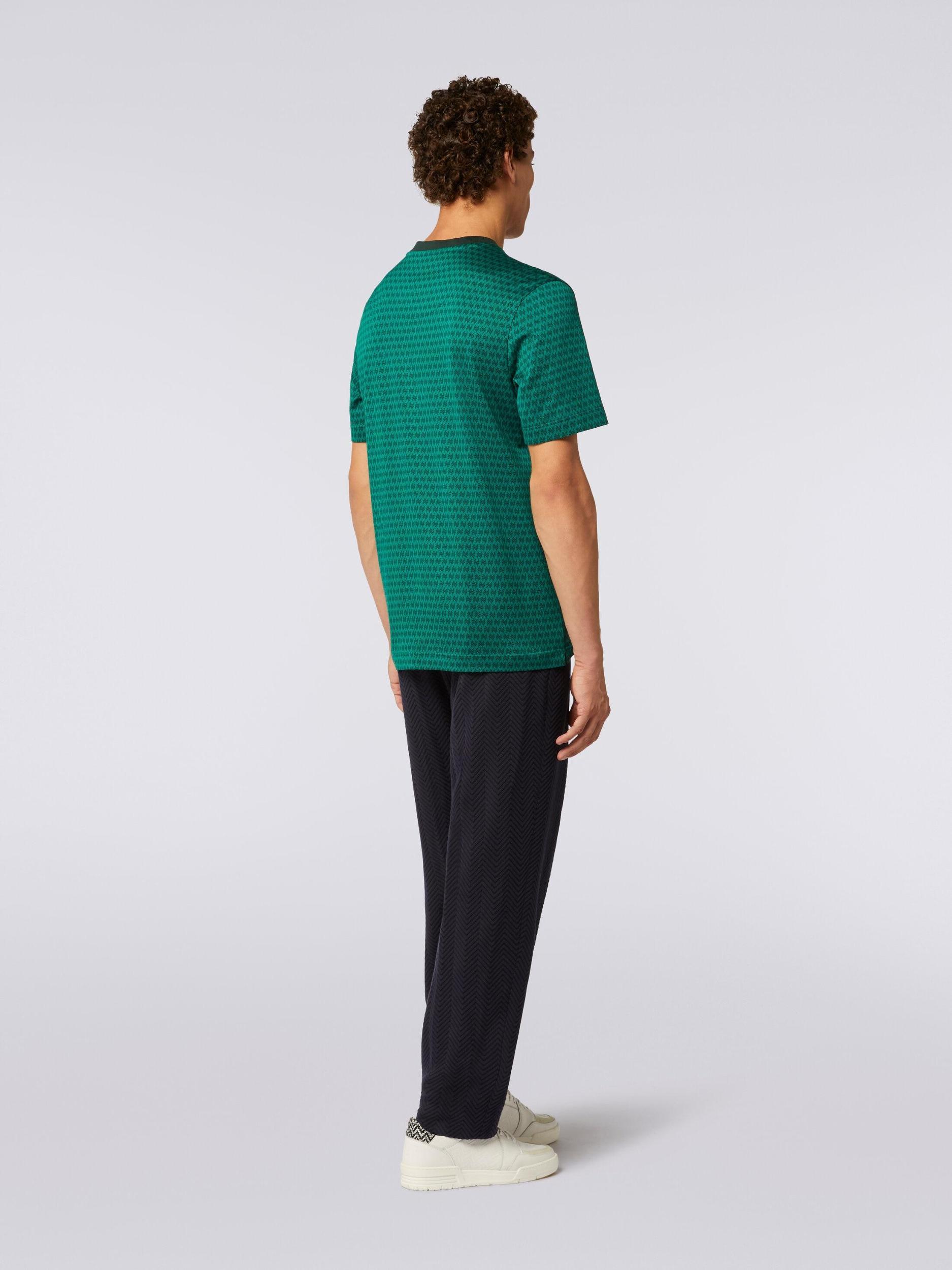 Crew-neck cotton T-shirt with embroidery Product Image