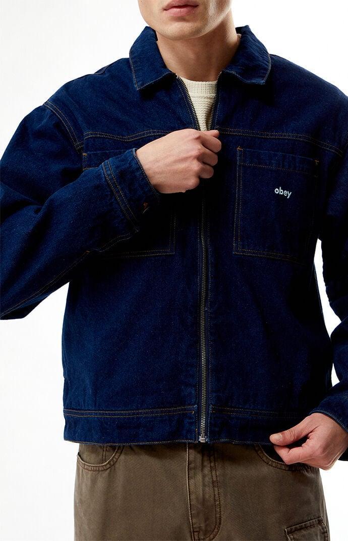 Obey Men's Hardwork Zip Up Jacket Product Image