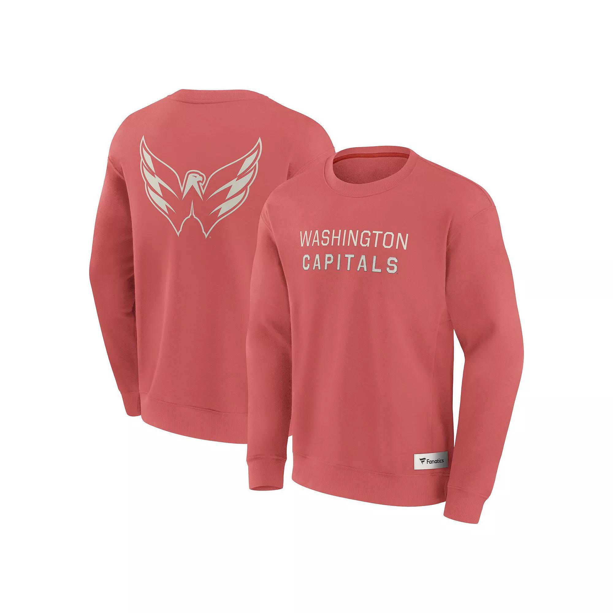 Men's Fanatics Red Washington Capitals Elements Future Ground Lettering Pullover Sweatshirt, Size: XL Product Image