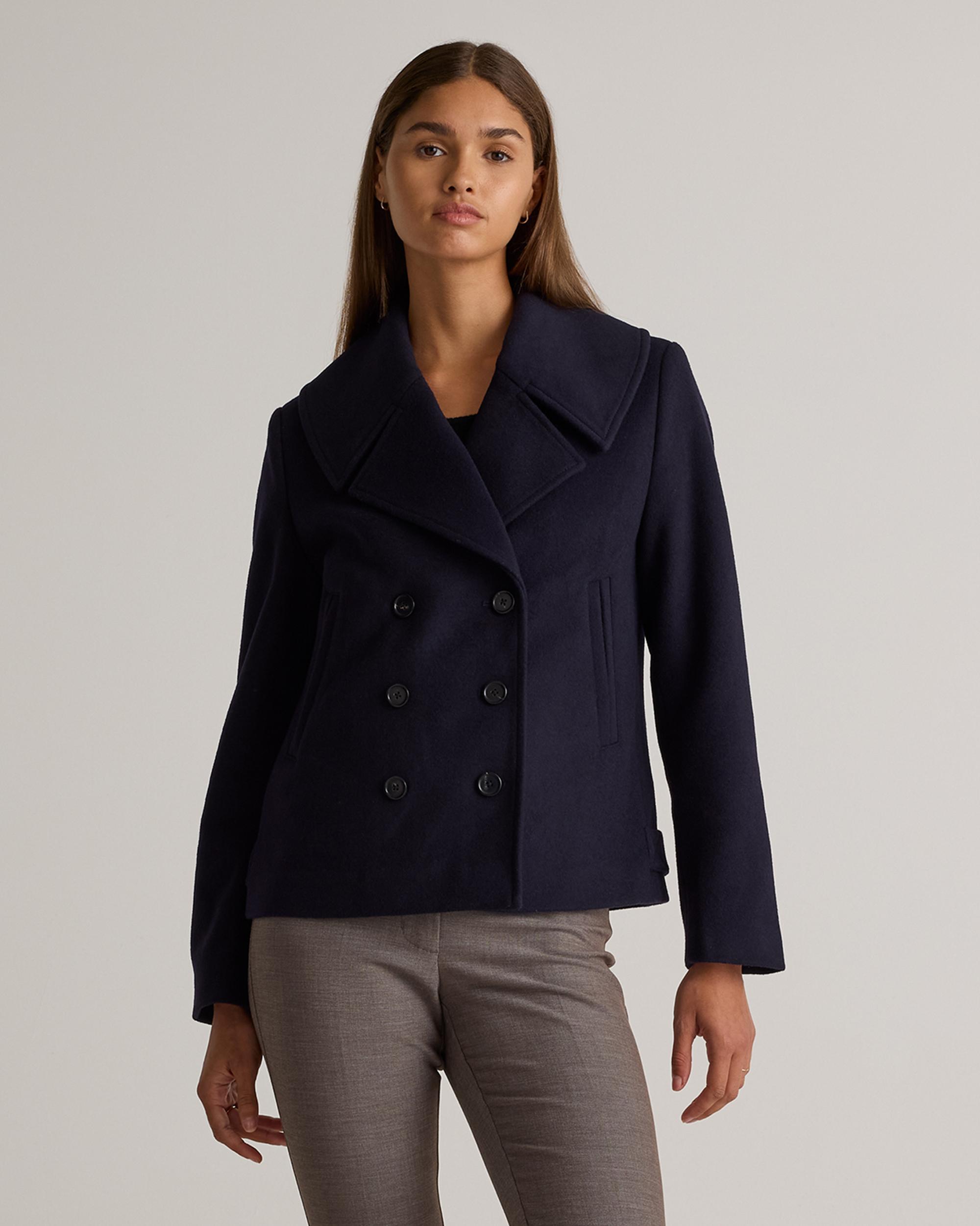 Quince | Women's Italian Wool Short Peacoat Wool/Nylon Product Image