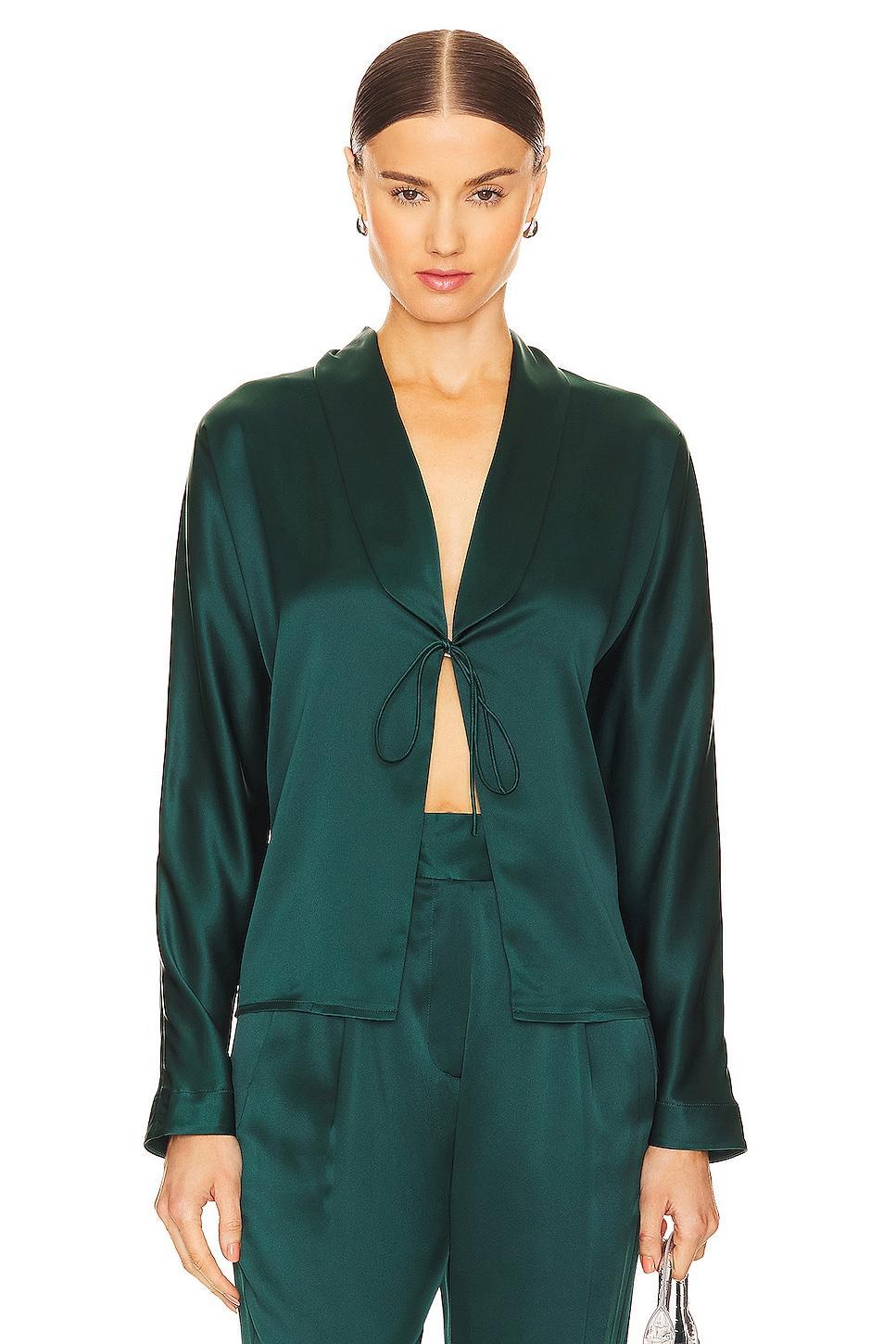 Shawl Collar Blouse The Sei Product Image
