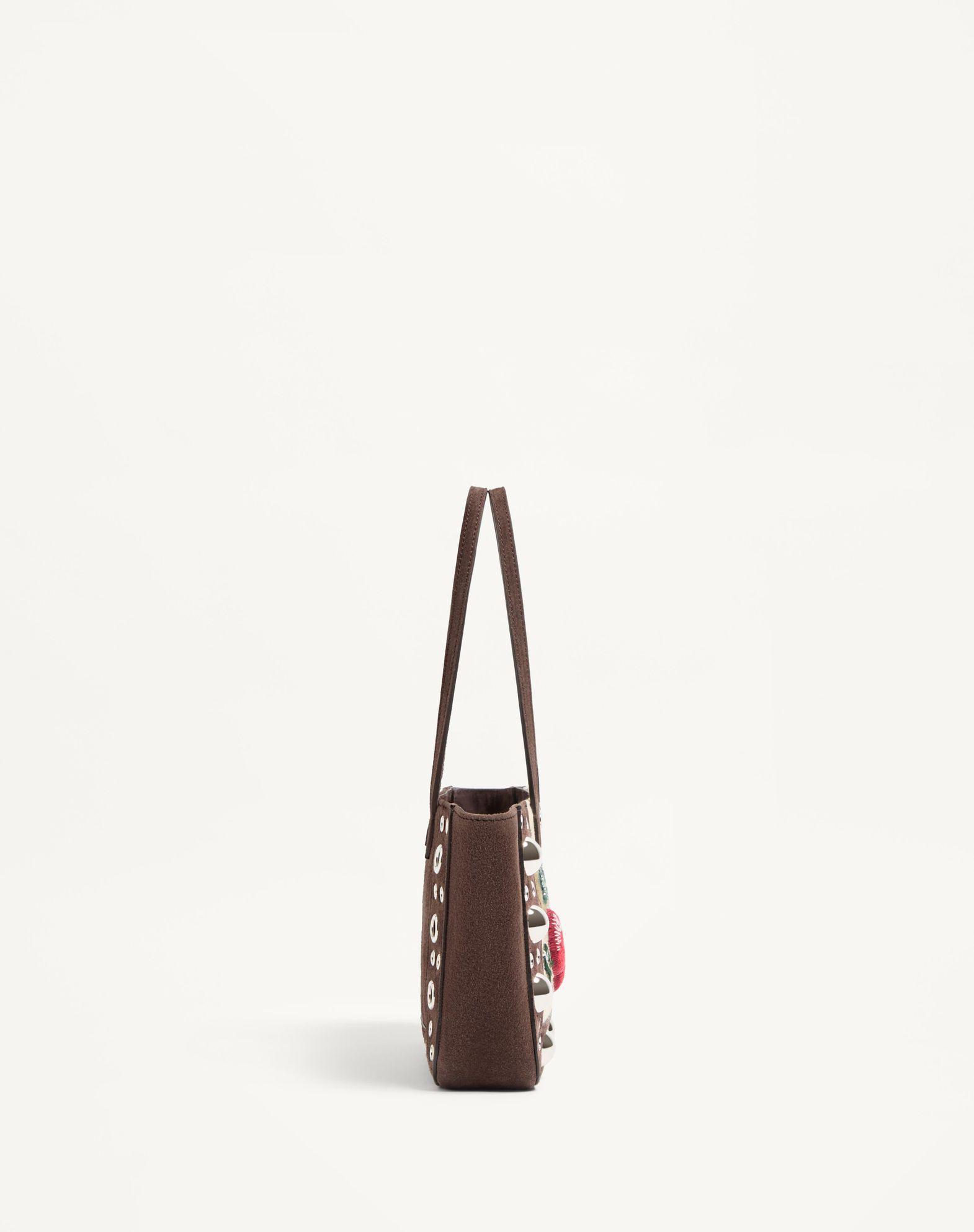 Valentino Garavani Nellcôte Mini Embroidered Shopping Bag Product Image