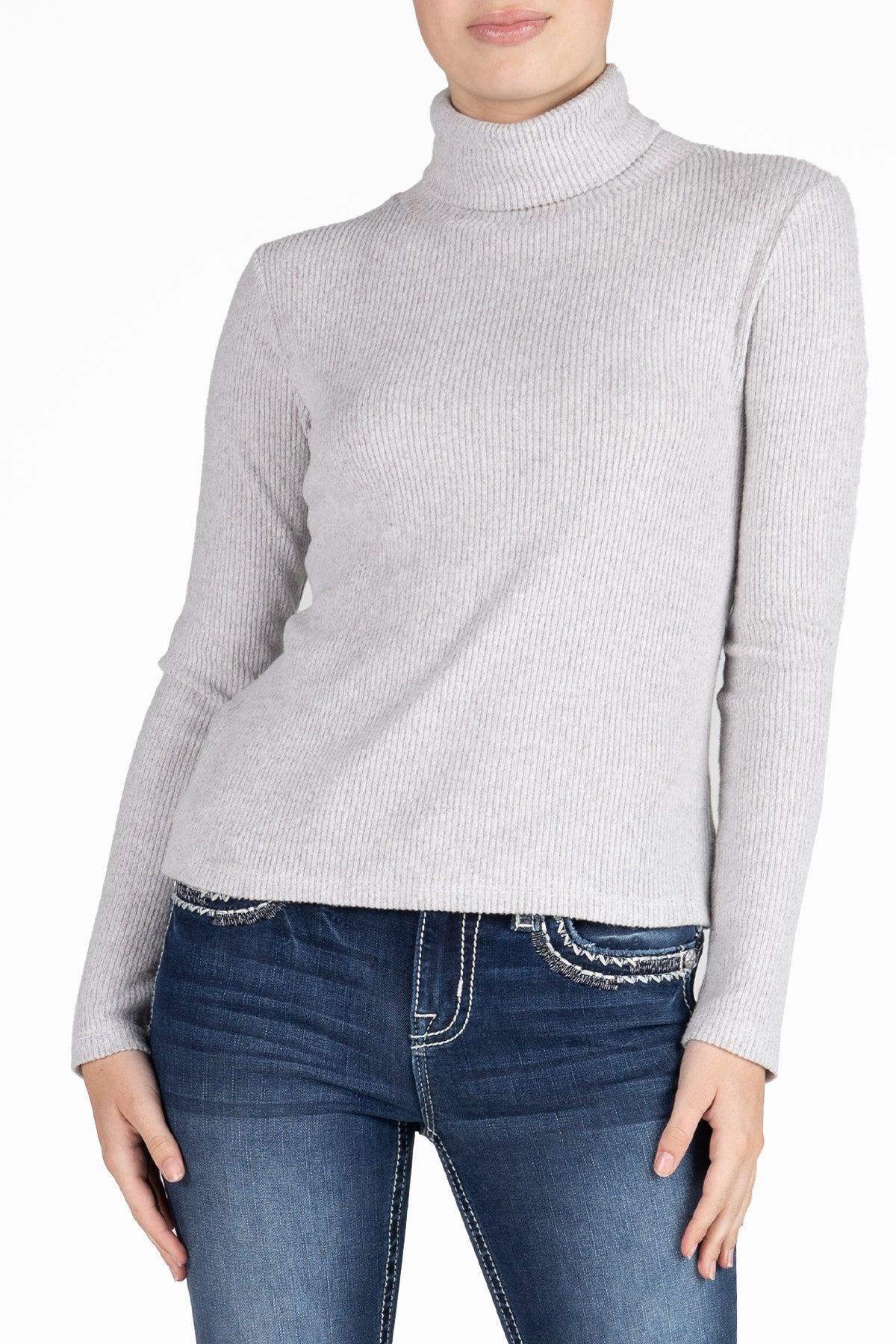 Knitted Turtle Neck Top Product Image