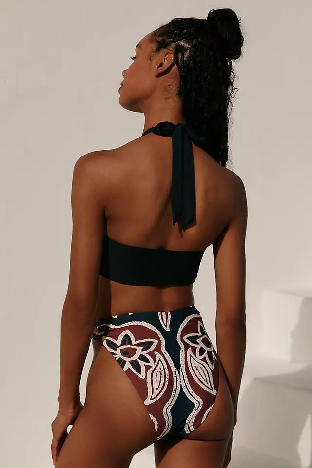 Celandine Daphne Floral Halter Bikini Top Product Image