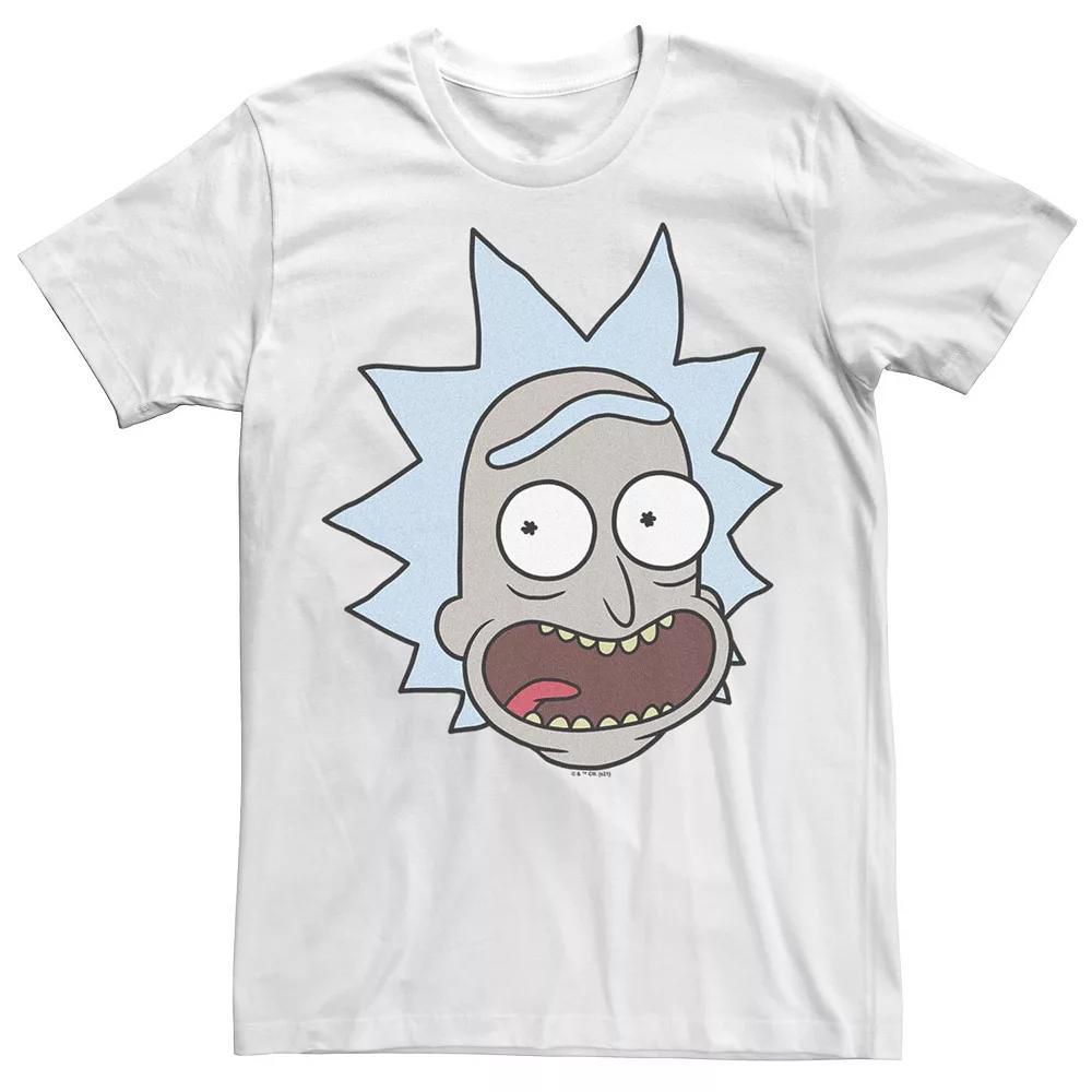 Men's Rick & Morty Rick Sanchez Pose Portrait Tee, Size: Medium, White Product Image