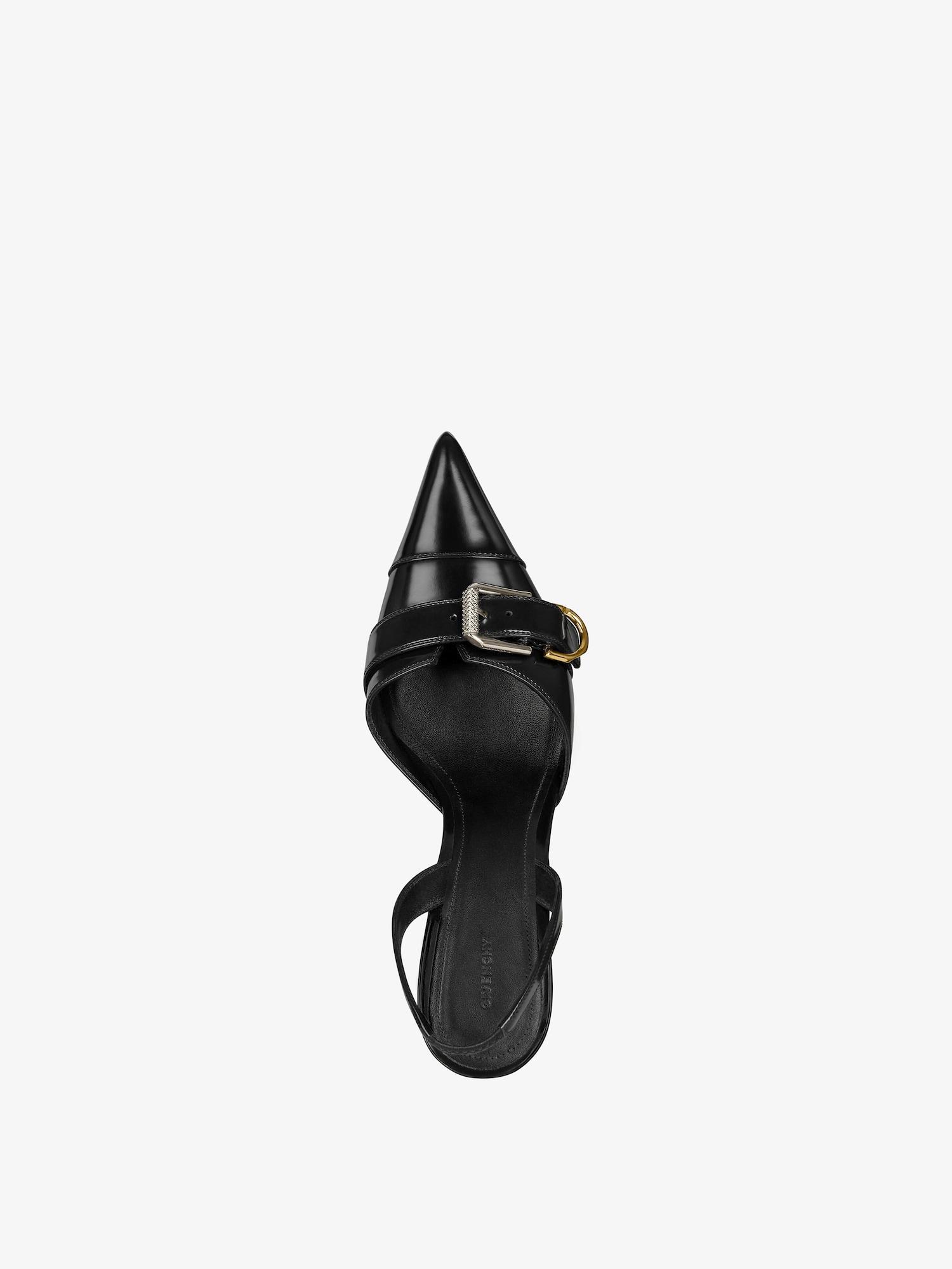 Voyou slingbacks in leather Product Image