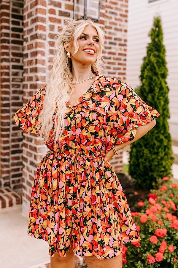 Statement Maker Floral Romper in Black Curves Product Image