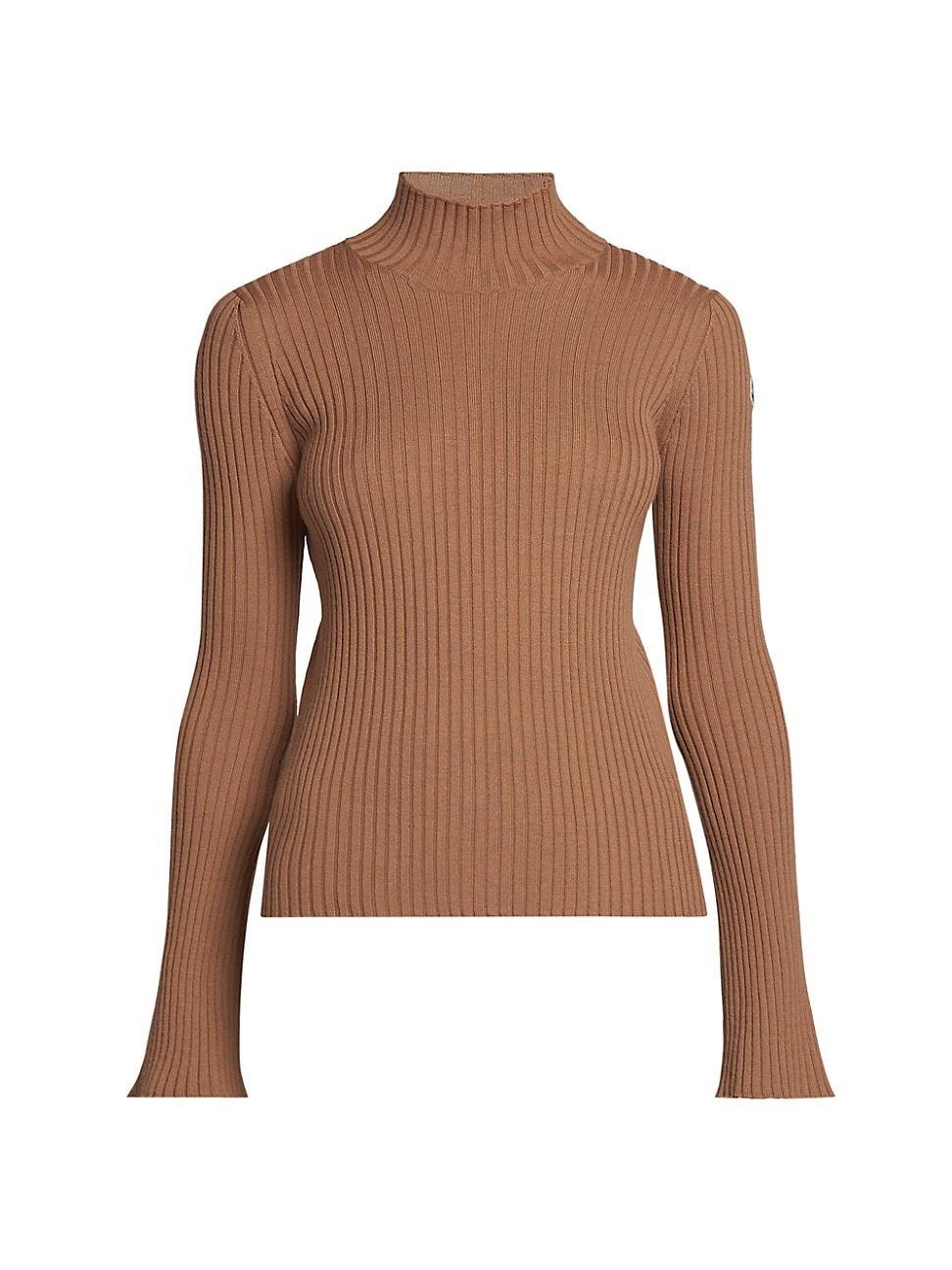 Moncler Mock Neck Ribbed Sweater Product Image