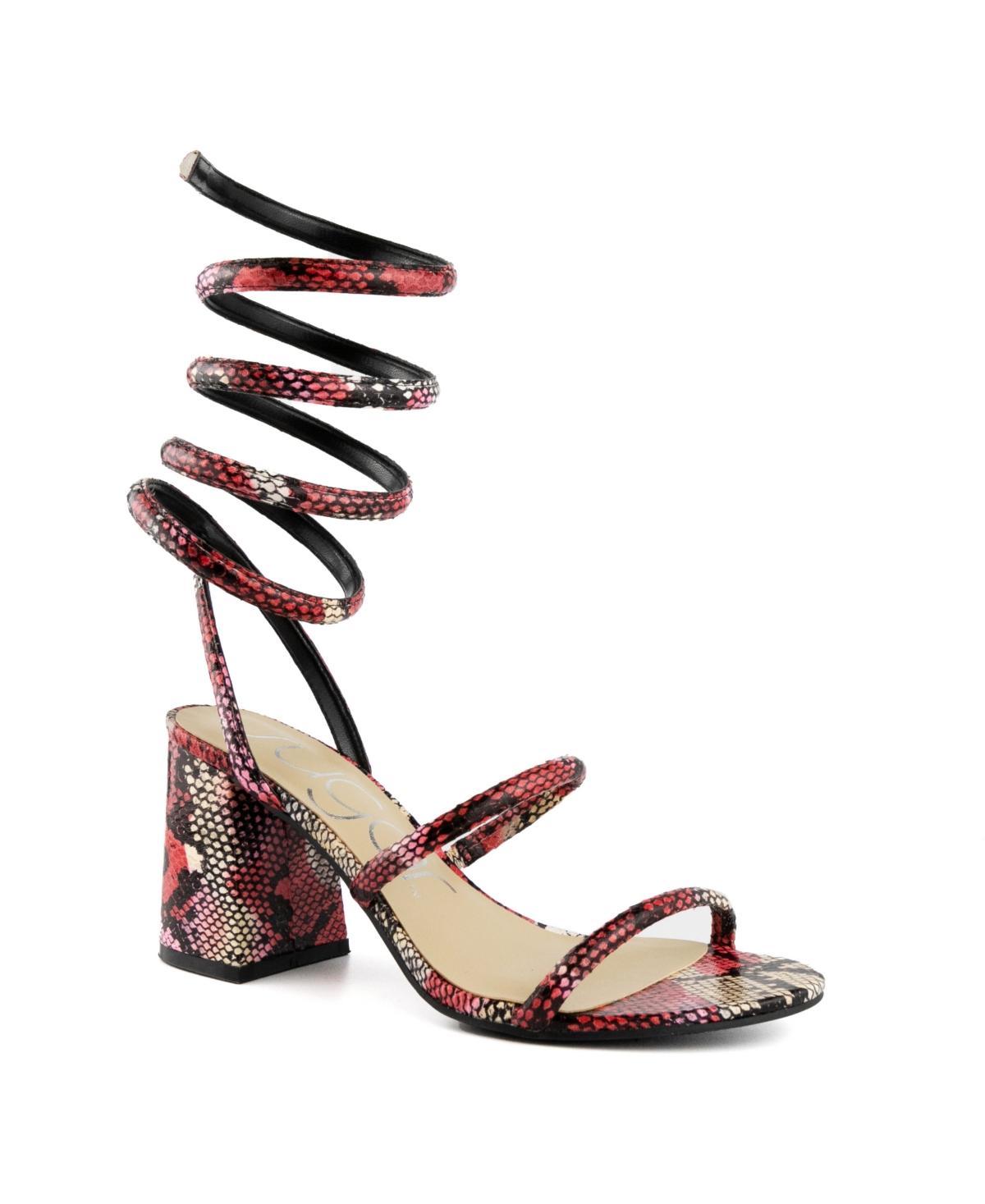 sugar Belleza Women's Block Heel Sandals, Size: 8.5, Off White Product Image