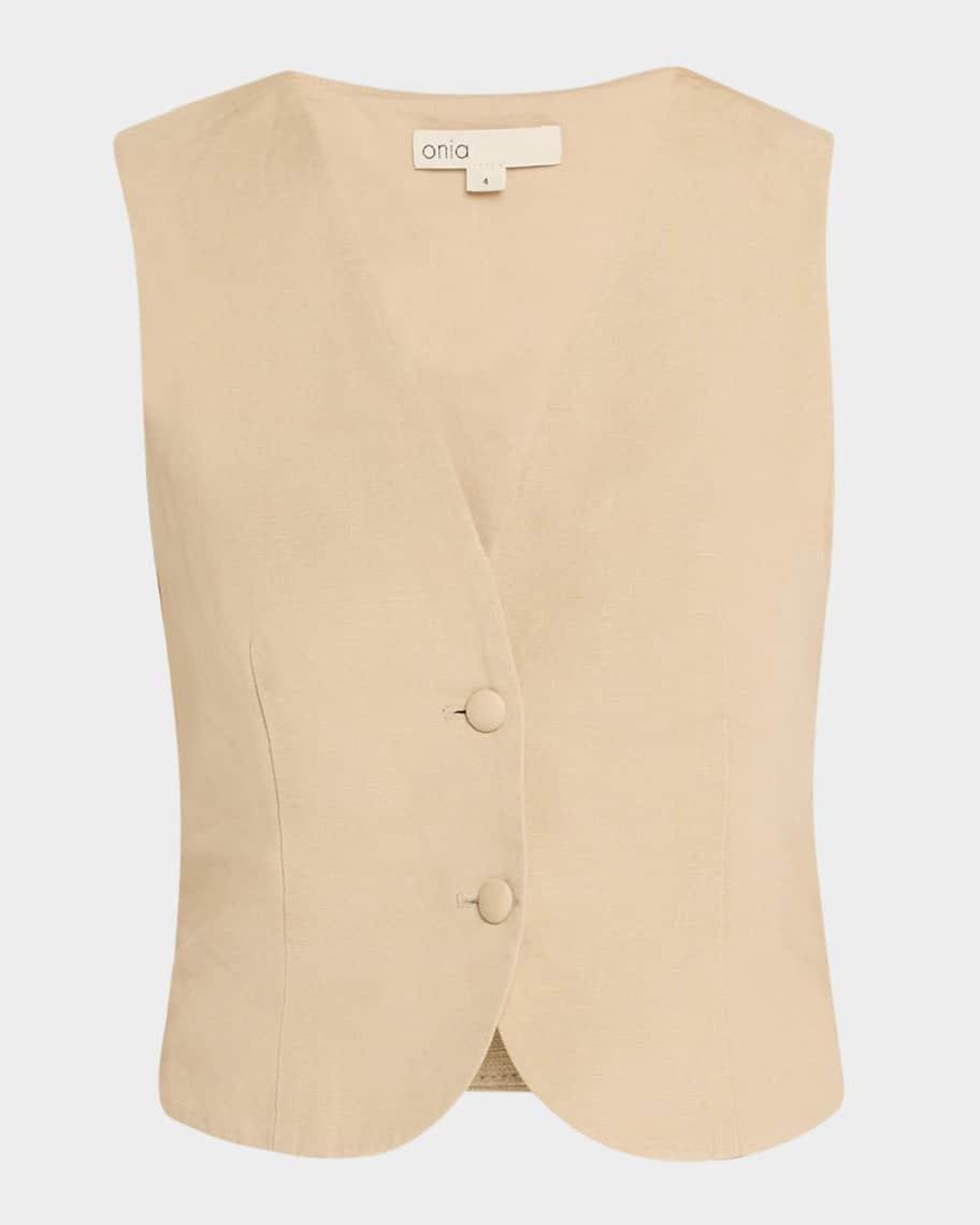 Air Linen Relaxed Vest Product Image