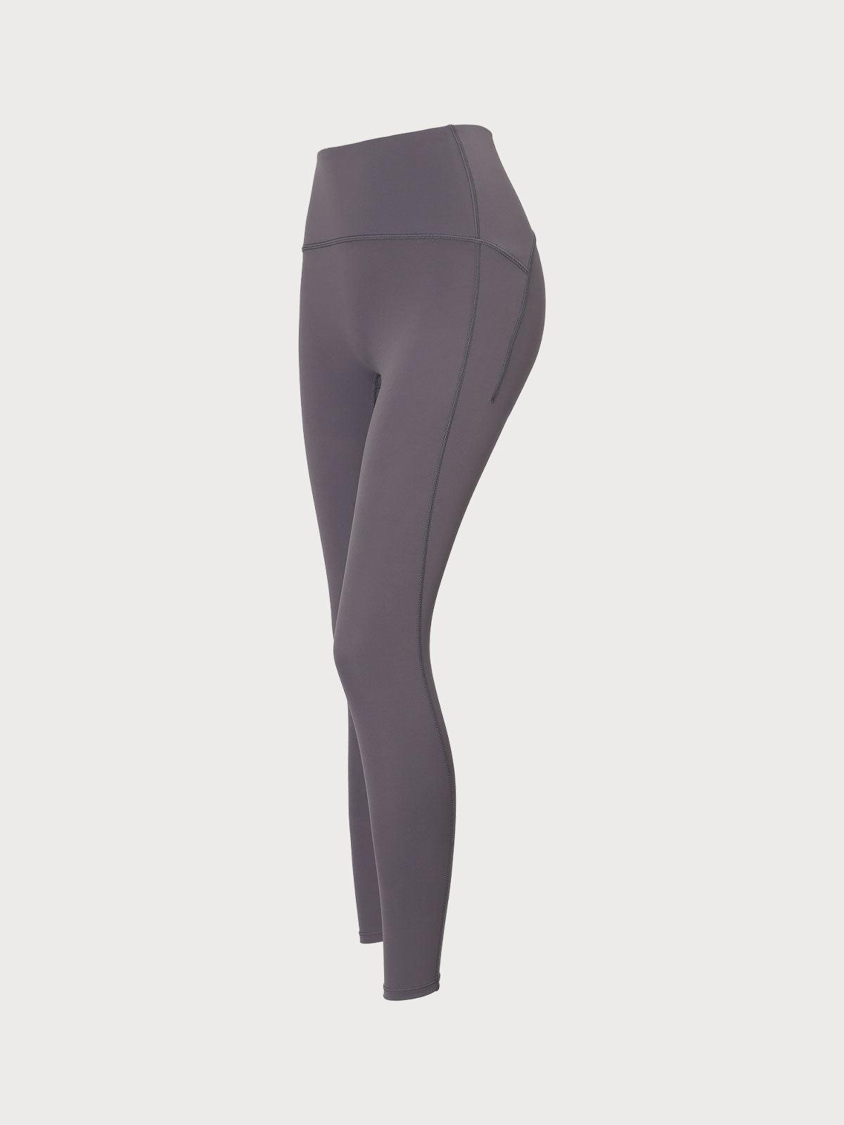 Grey High Waisted Quick-drying Leggings Product Image