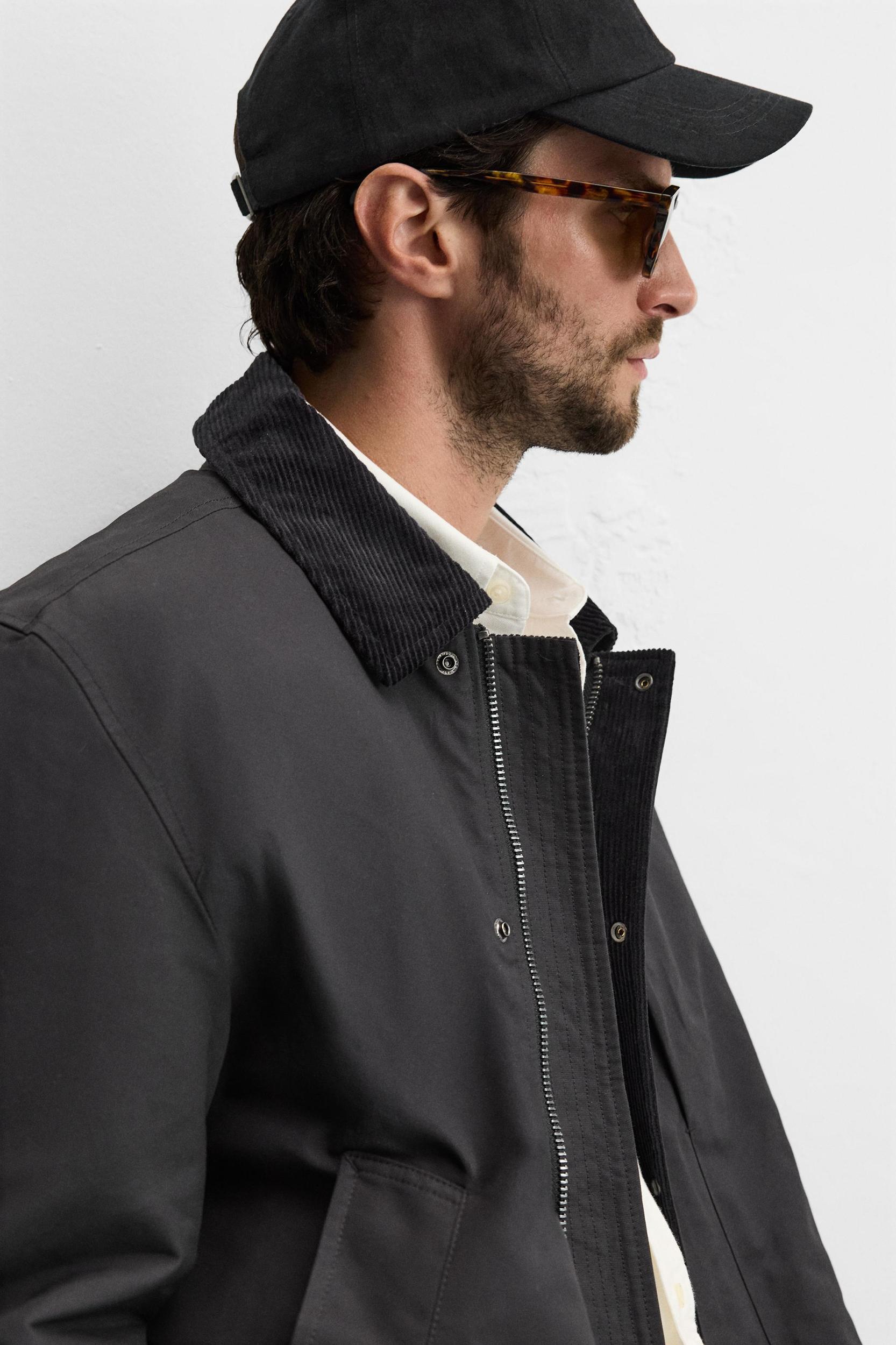 MIXED COLLAR JACKET Product Image
