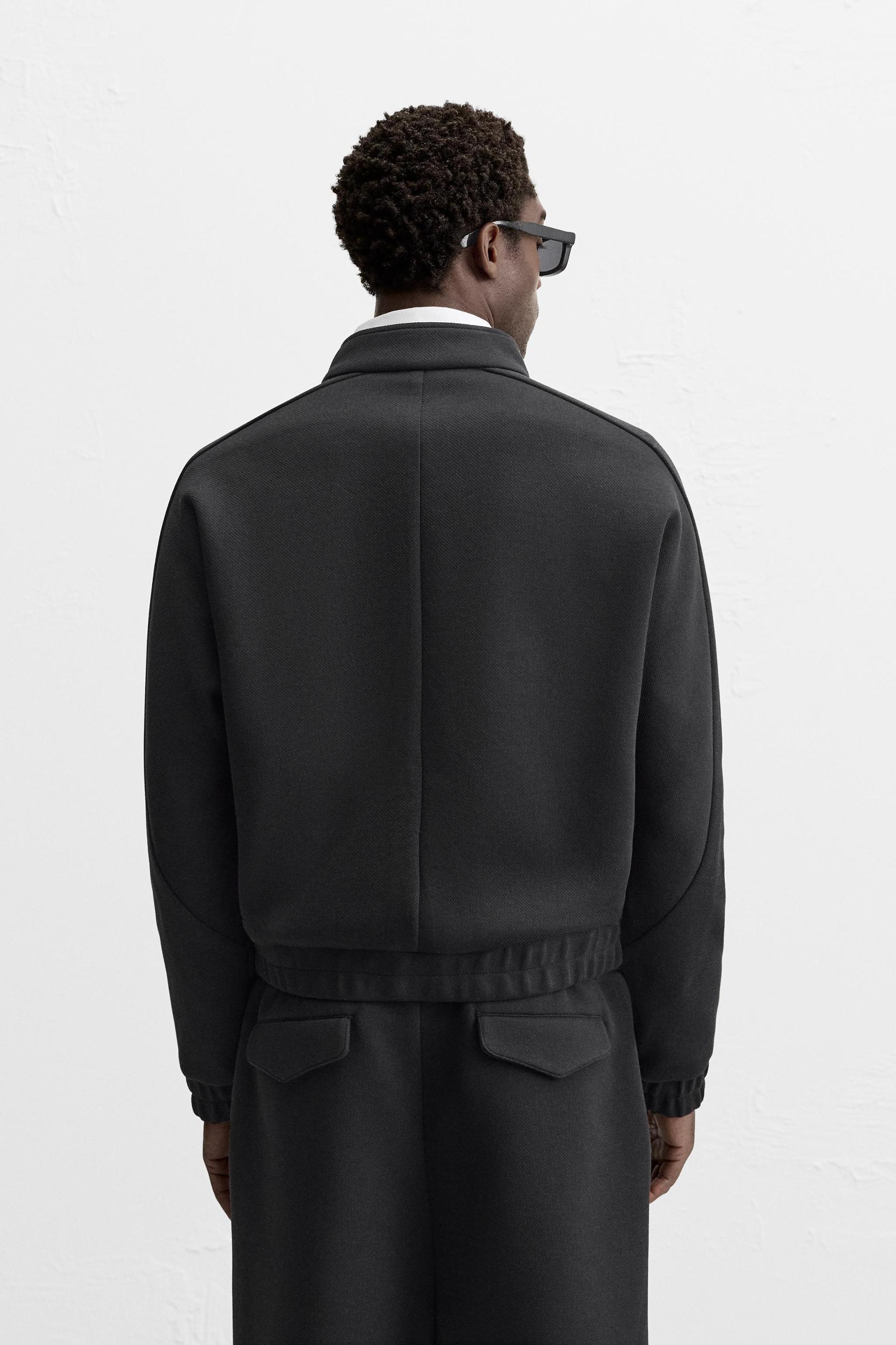 TWILL SWEATSHIRT WITH ZIPPER Product Image