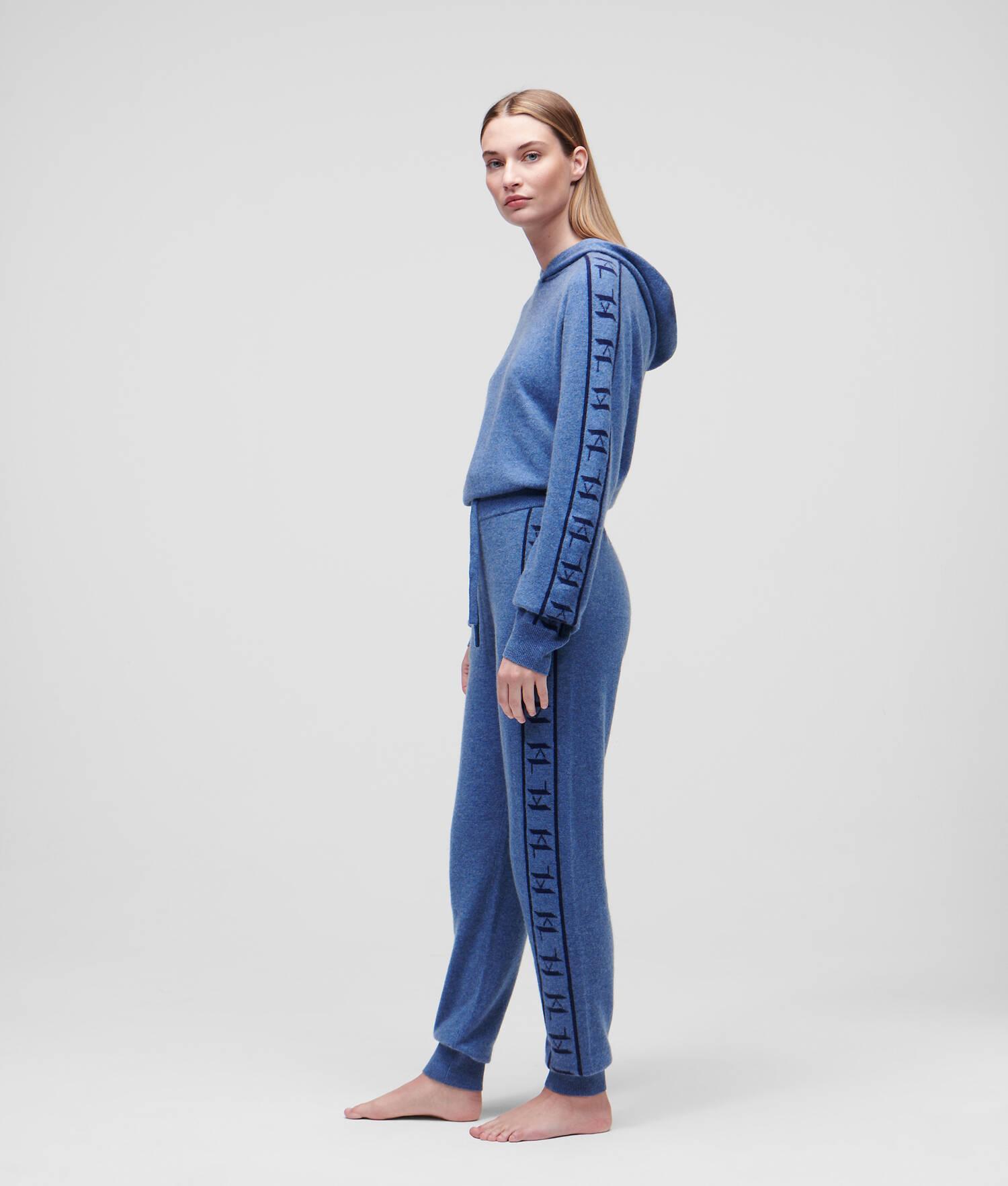 CASHMERE KL MONOGRAM JACQUARD SWEATPANTS Product Image