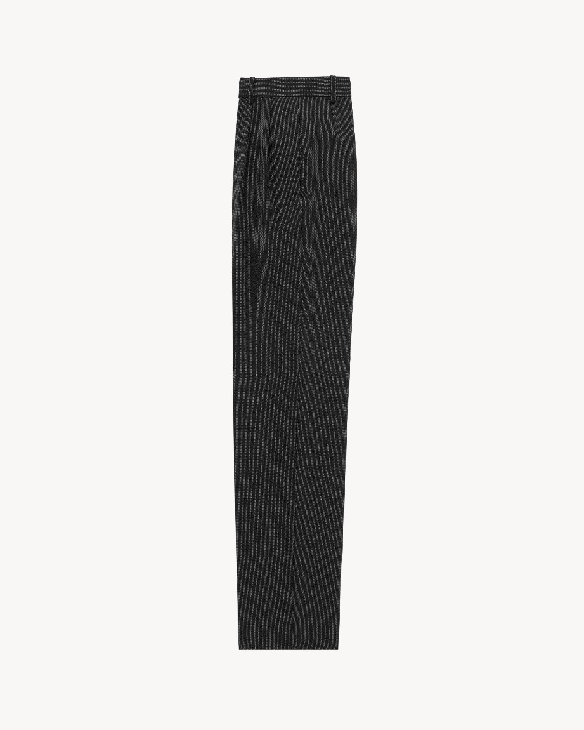 baggy pants in striped canvas Product Image