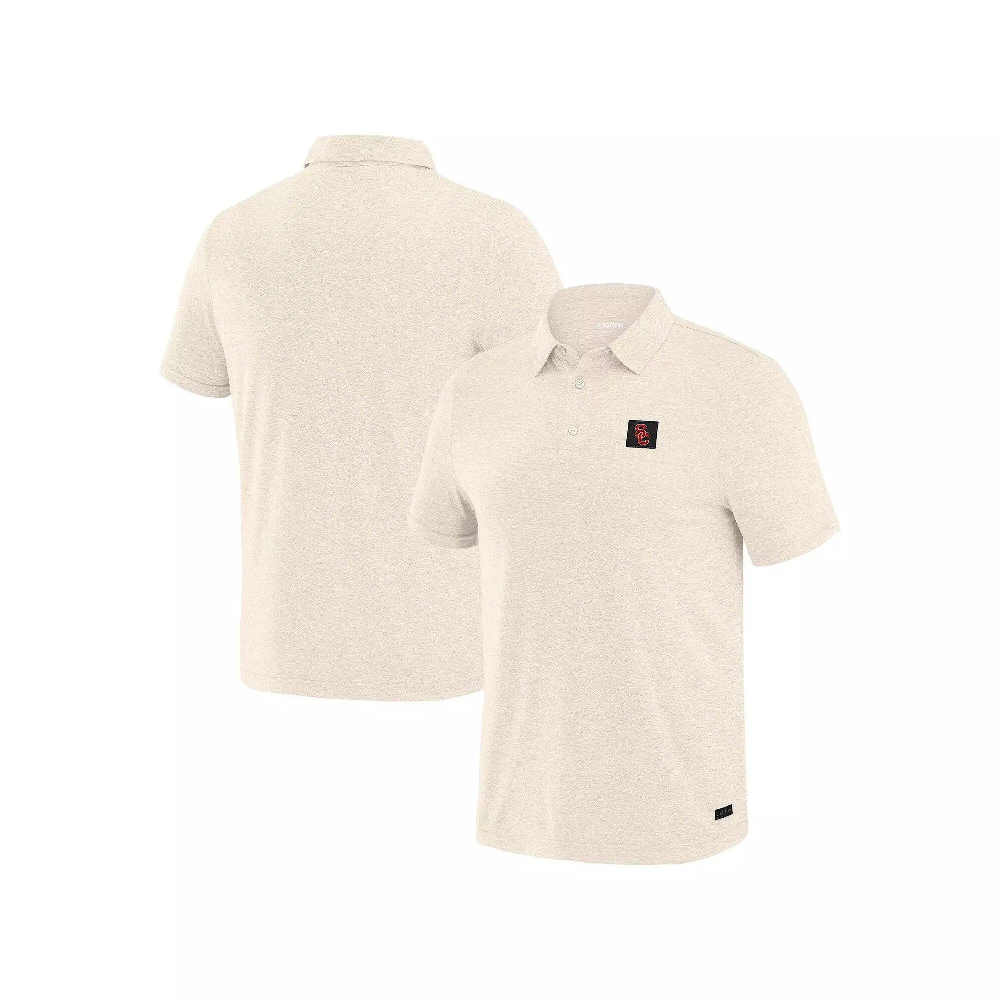 Men's J. Palmer White USC Trojans Four Down Polo, Size: Large Product Image