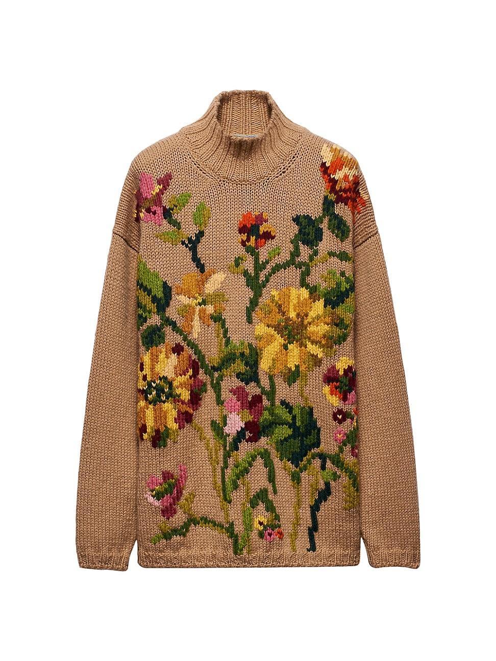 Womens Oversized Wool Turtleneck Product Image