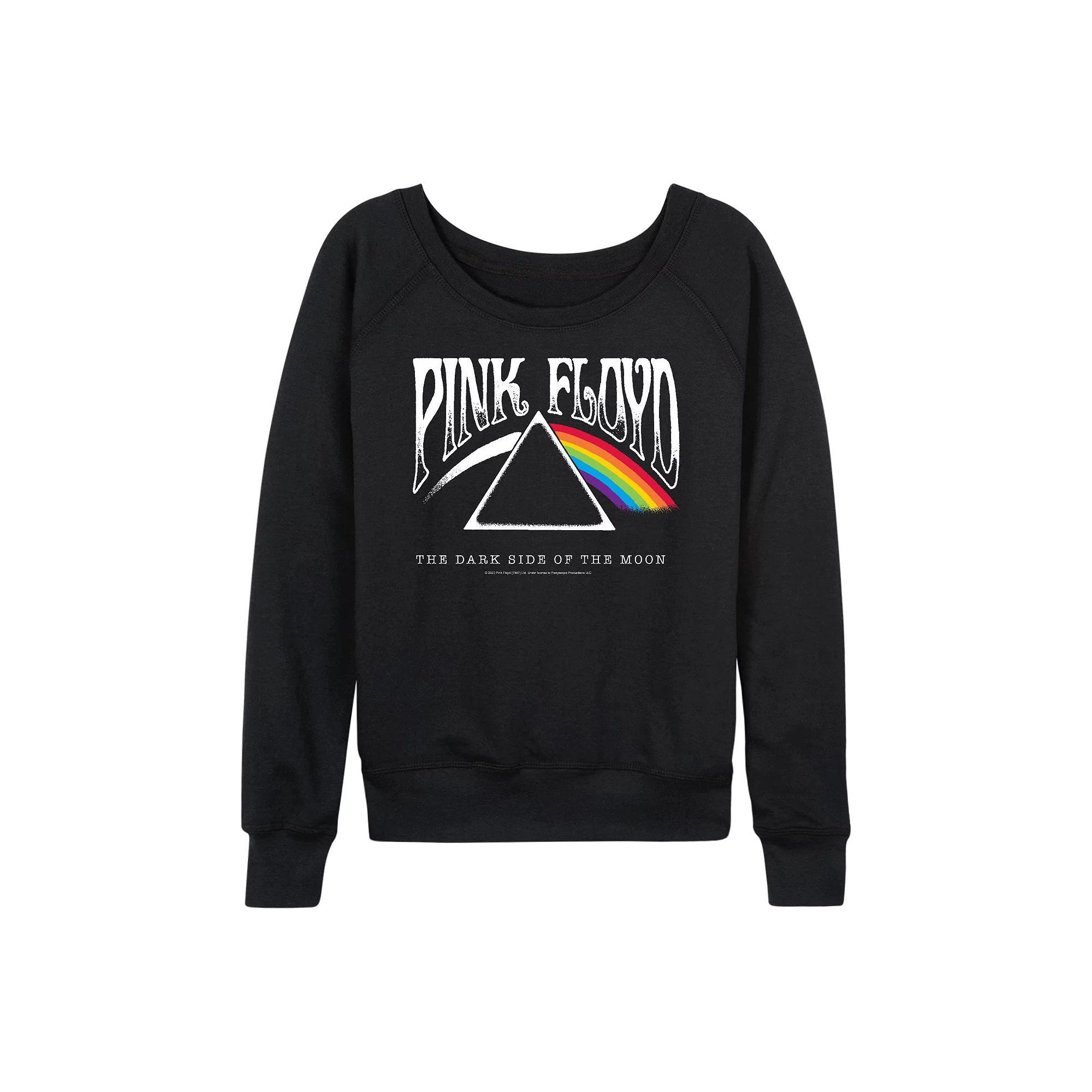 Womens Pink Floyd Dark Side Of The Moon French Terry Long Sleeve Tee Product Image