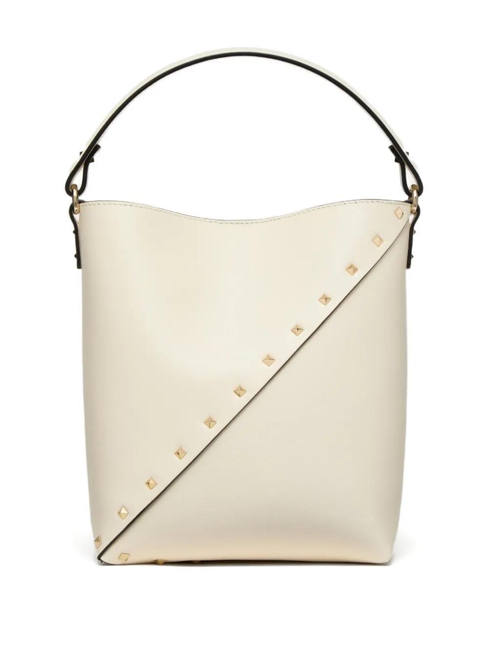 Rockstud Wispy leather bucket bag Product Image