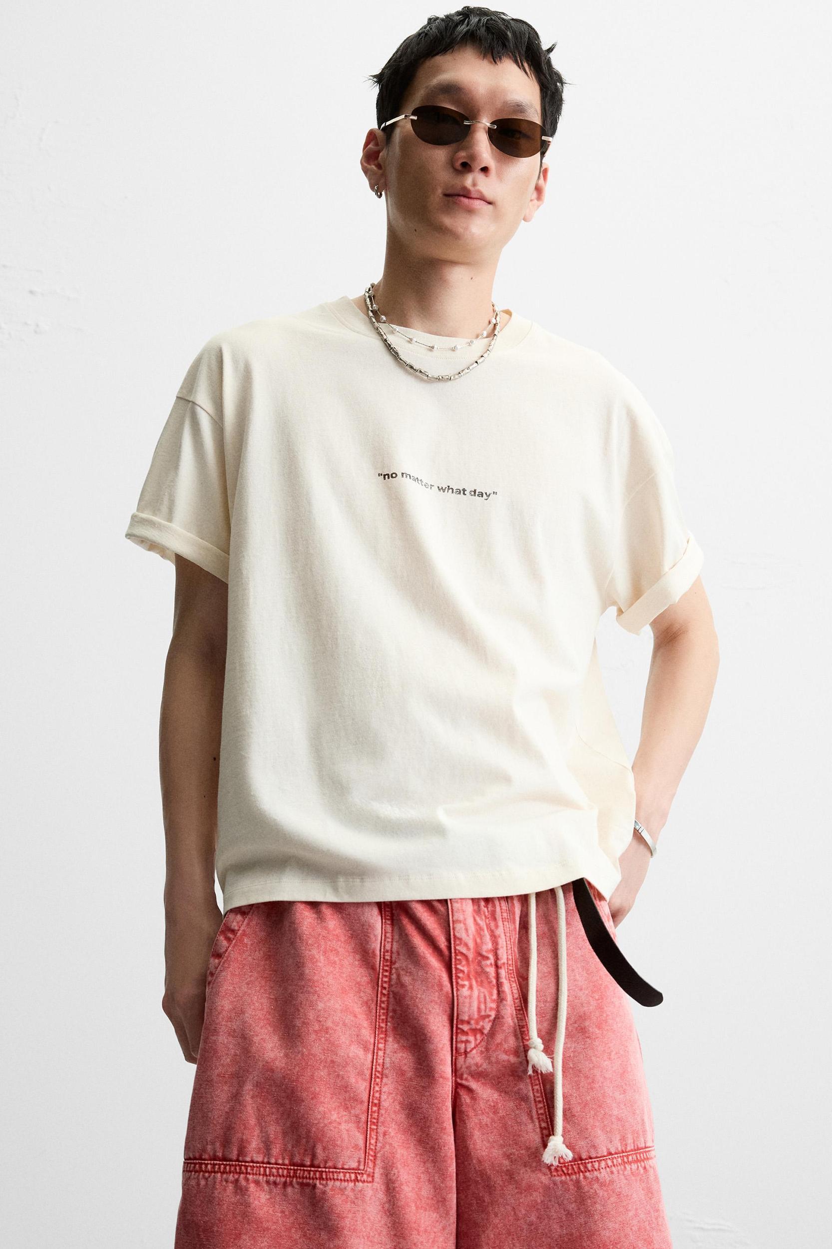 WASHED PRINT T-SHIRT Product Image
