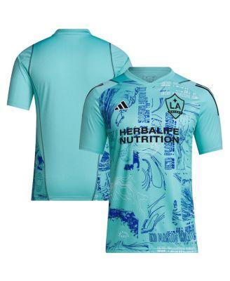Mens adidas Green La Galaxy 2023 One Planet Replica Jersey - Green Product Image