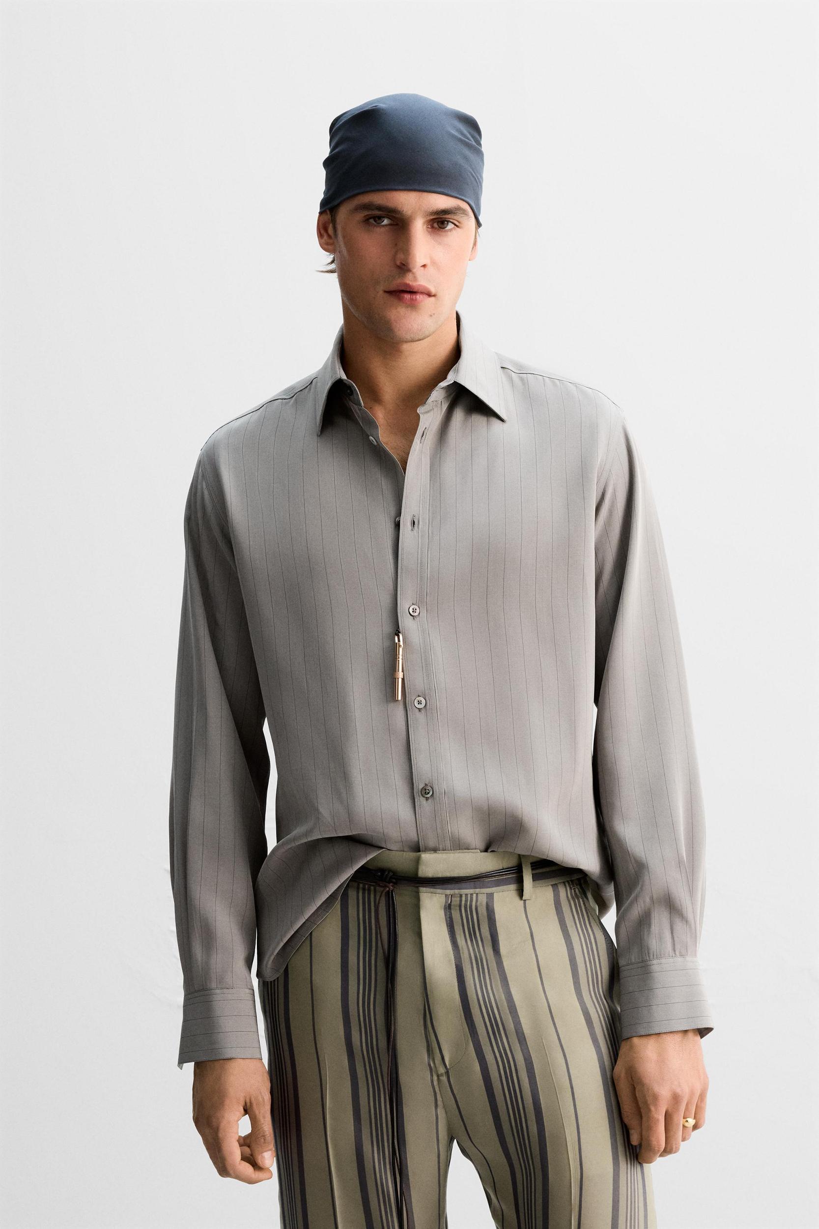 LIMITED EDITION VISCOSE STRIPE SHIRT Product Image