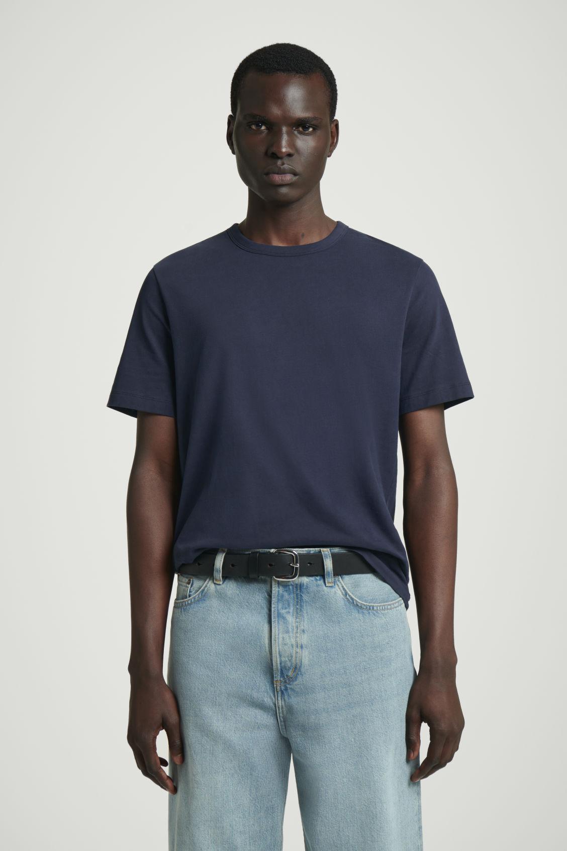 REGULAR LIGHTWEIGHT BRUSHED-COTTON T-SHIRT Product Image