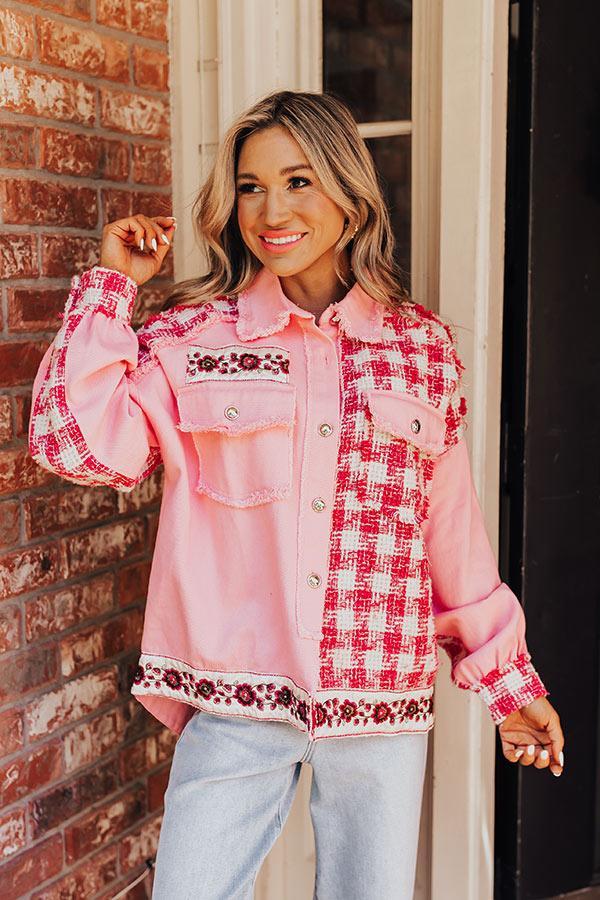 Sweet Perspective Color Block Tweed Jacket Product Image