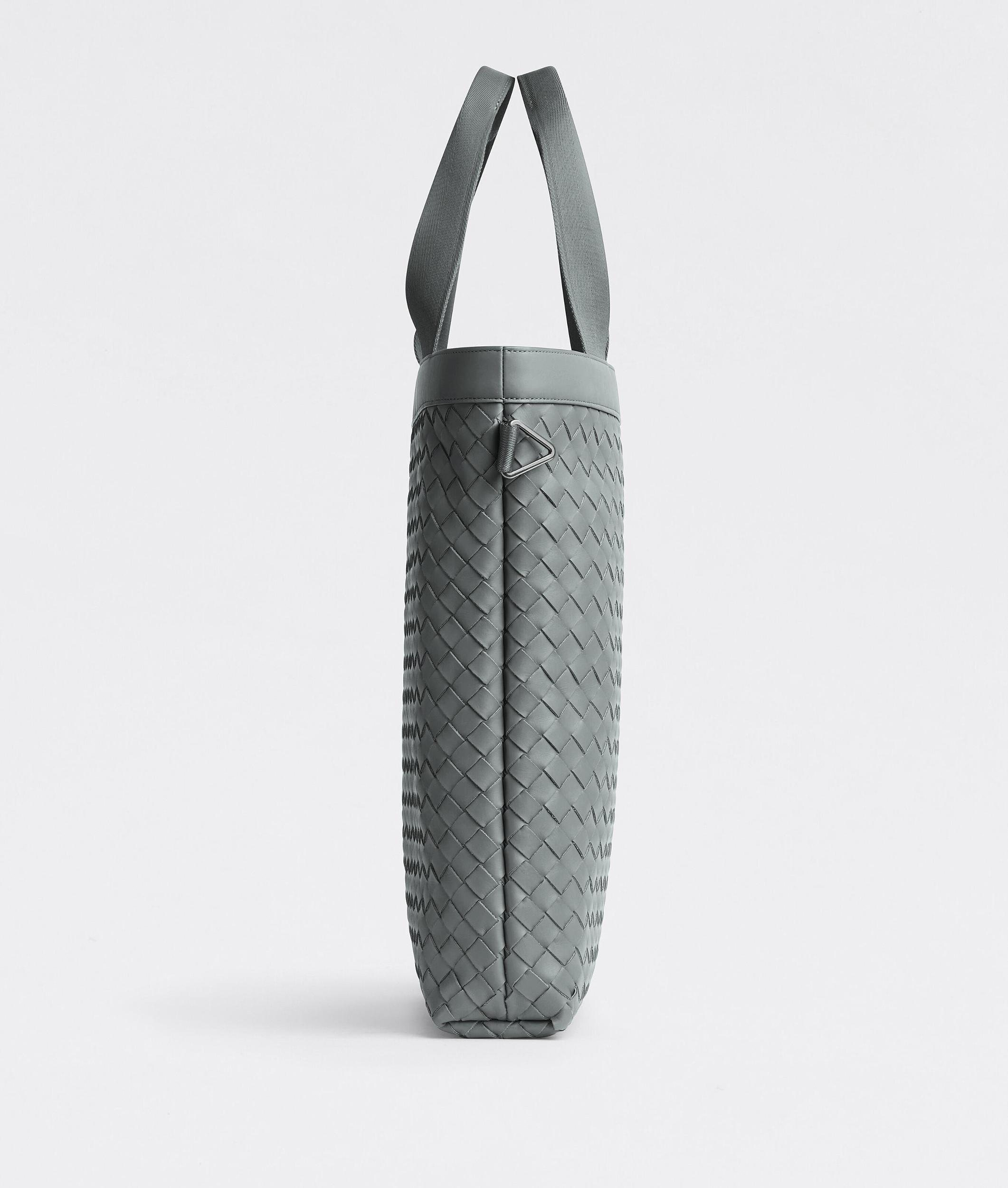 BOTTEGA VENETA Classic Intrecciato Todd Handbag In Gray Product Image
