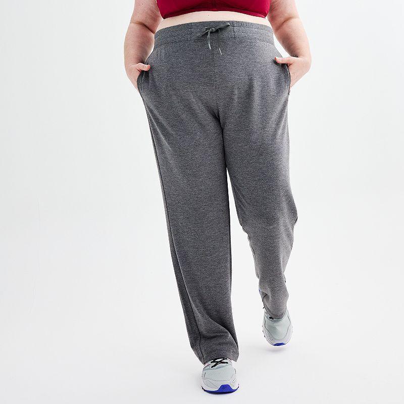 Plus Size Tek Gear® Straight Leg French Terry Pants, Women's, Size: 4XL, Blue Crayon Product Image