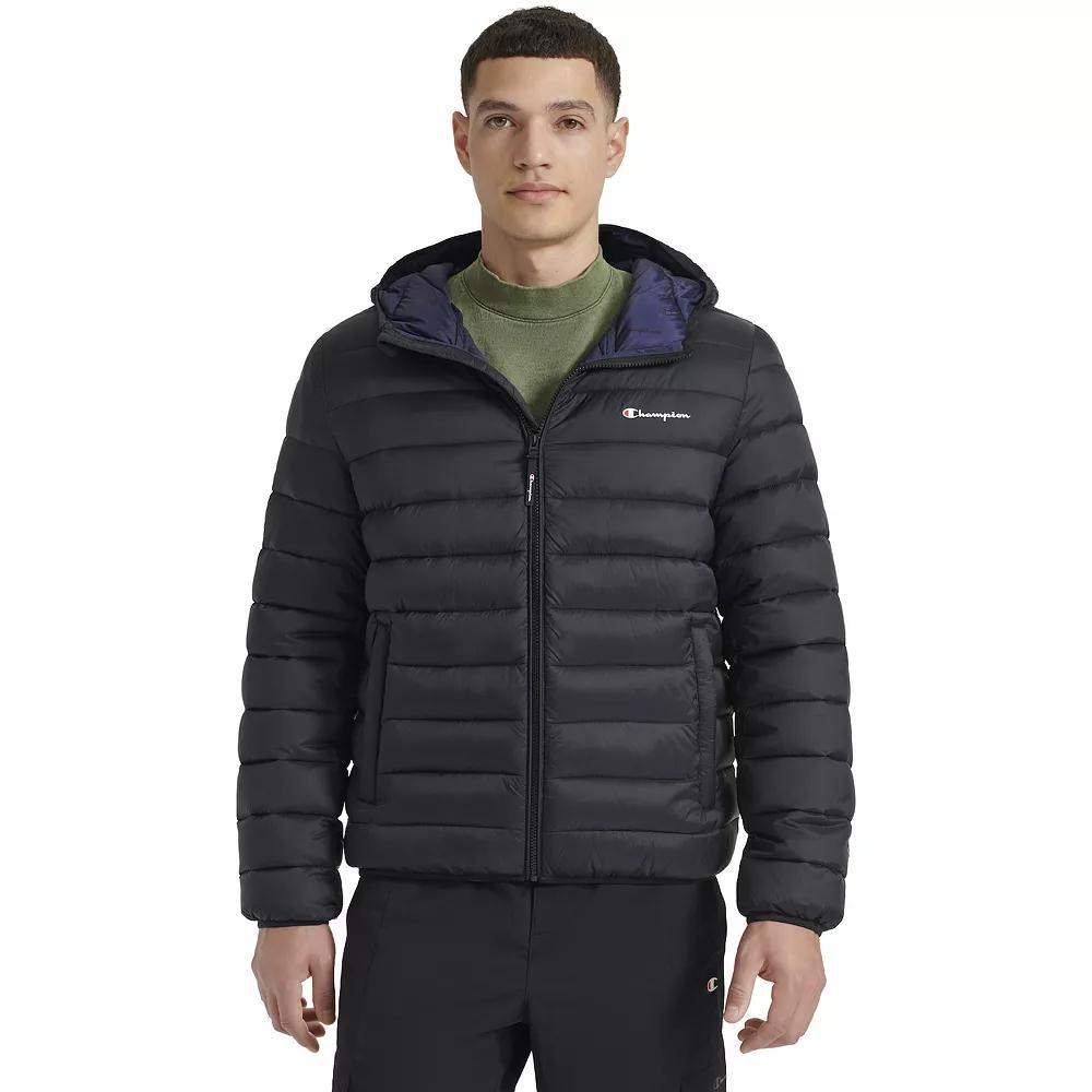 Mens Champion Lightweight Puffer Jacket with Hood Product Image