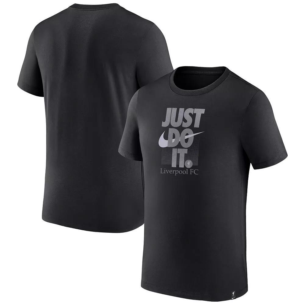 Men's Nike Black Liverpool Just Do It T-Shirt, Size: Small, Lvp Black Product Image