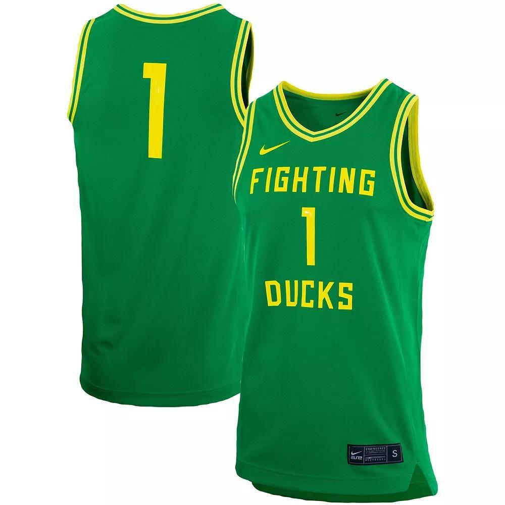 Unisex Nike #1 Green Oregon Ducks Women's Basketball Replica Jersey, Size: Medium Product Image
