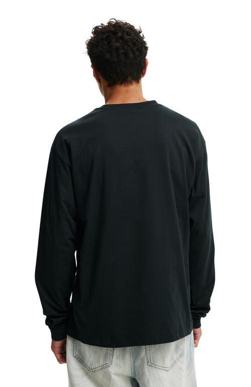 Cotton On Men's Box Fit Tylah Saunders Long Sleeve T-Shirt in Black Tylah Saunders - Lost at Nordstrom, Size Xx-Large Product Image