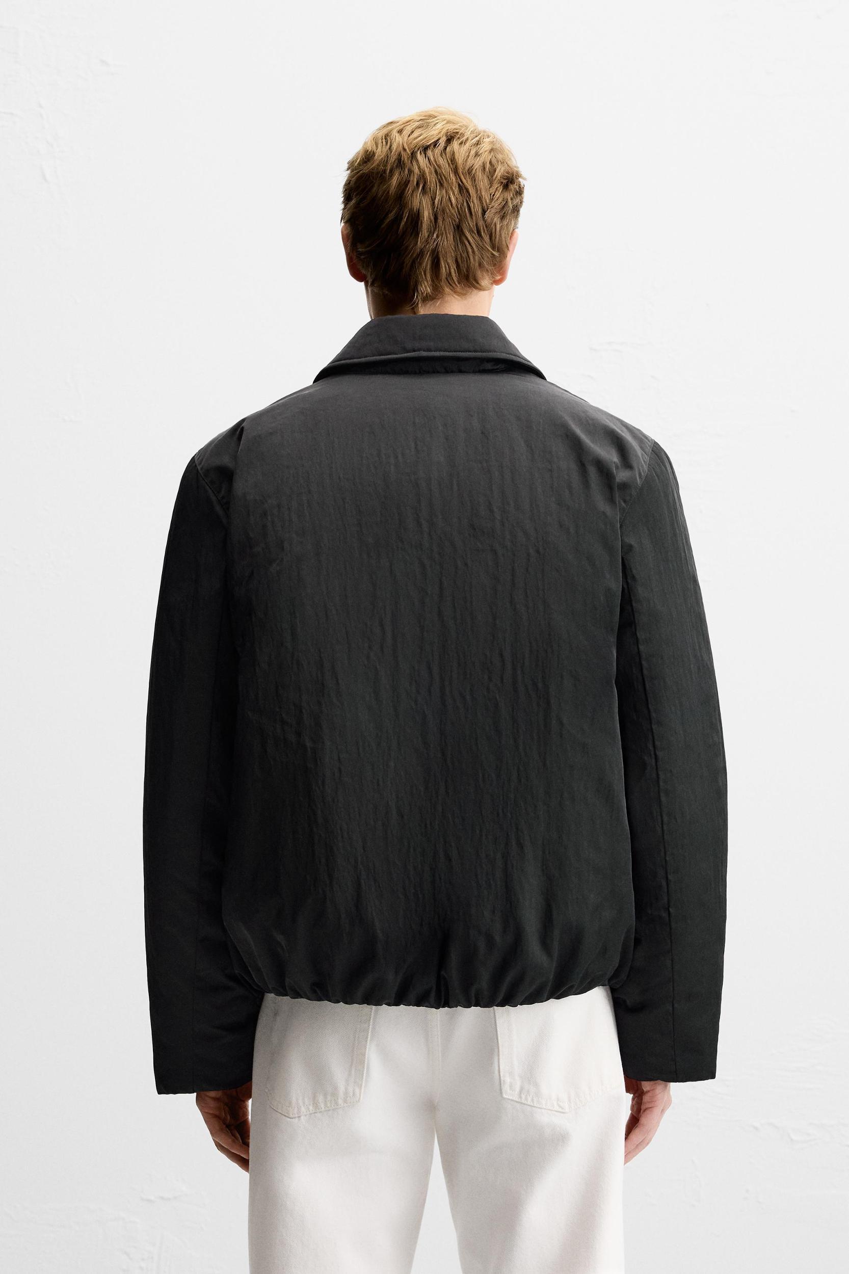 SATIN EFFECT PUFFER JACKET Product Image